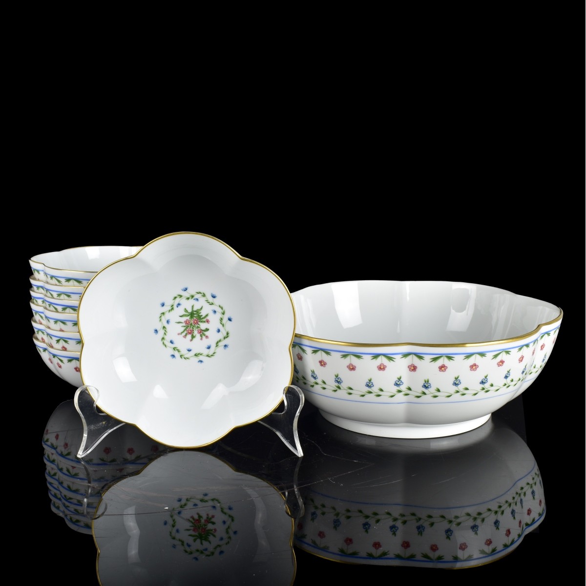 Ceralene A. Raynaud Limoges Fruit Bowls