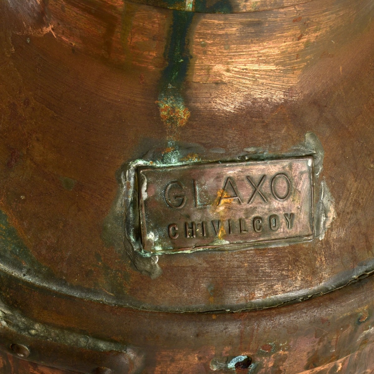 1859 Glaxo Large Copper Milk Can