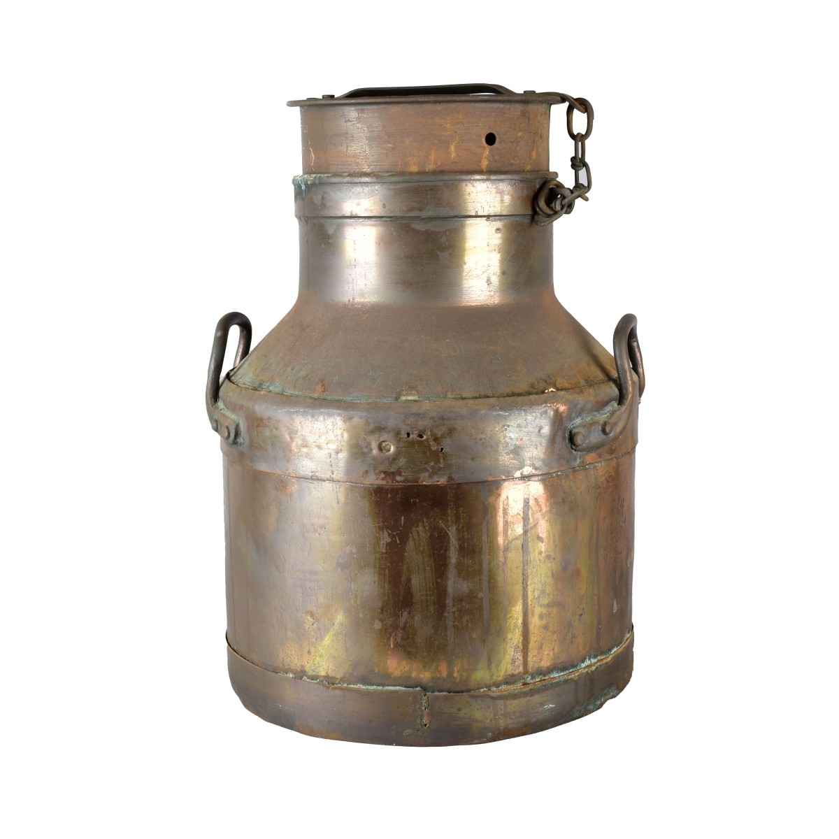 Copper Two Handled Milk Can