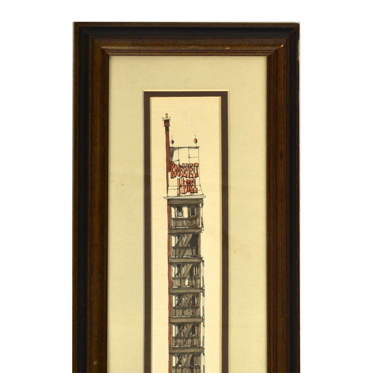 Hotel Roosevelt 1977 Watercolor