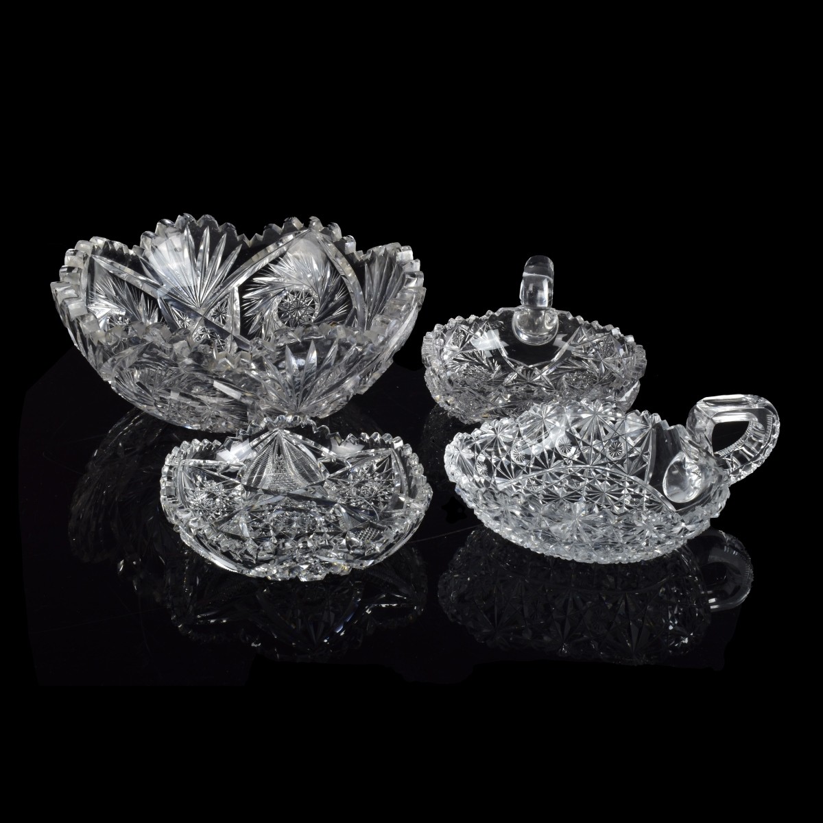 Four Cut Crystal Tableware