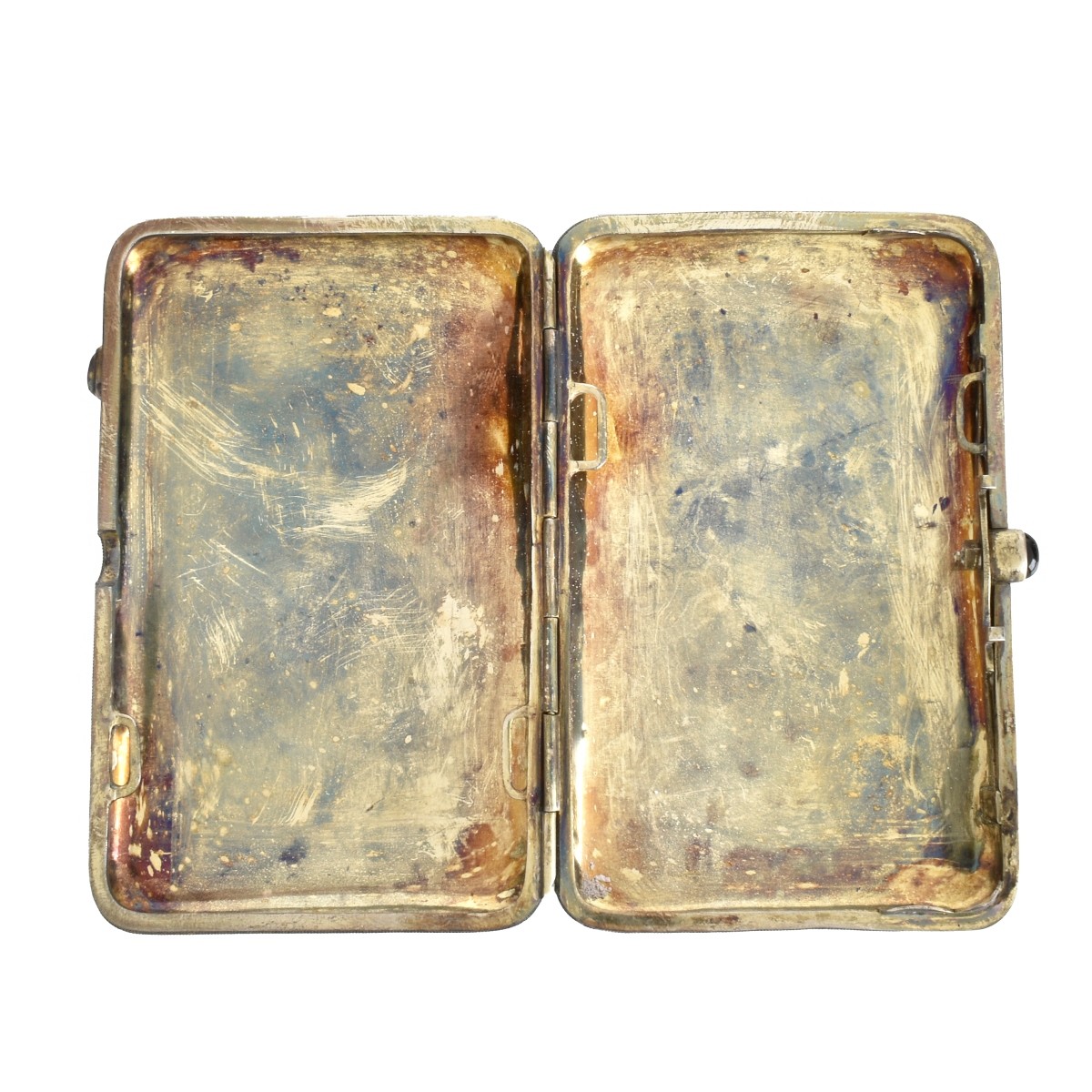 Russian Enamel Silver Cigarette Case