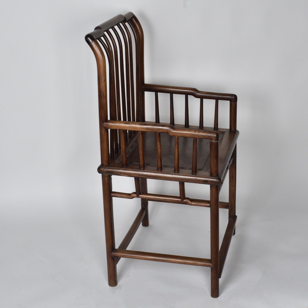 19C Qing Dynasty Spindleback Armchair