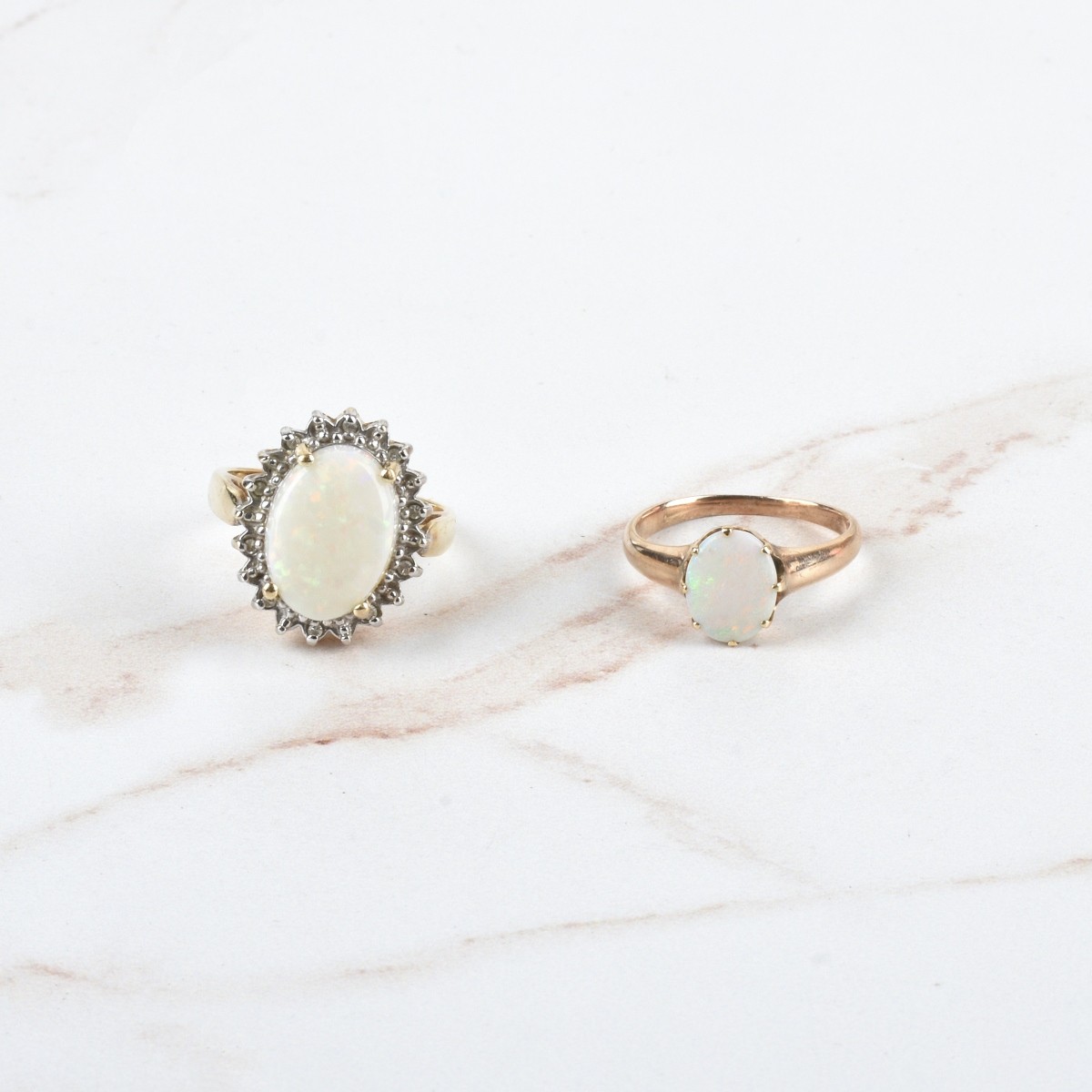 Opal and 14K Rings