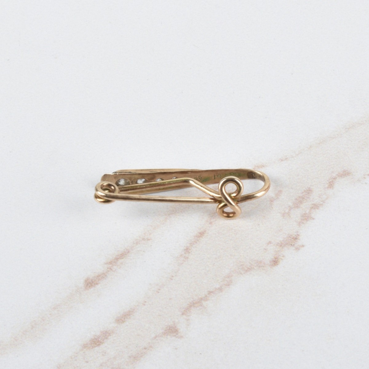 Diamond and 14K Watch Fob