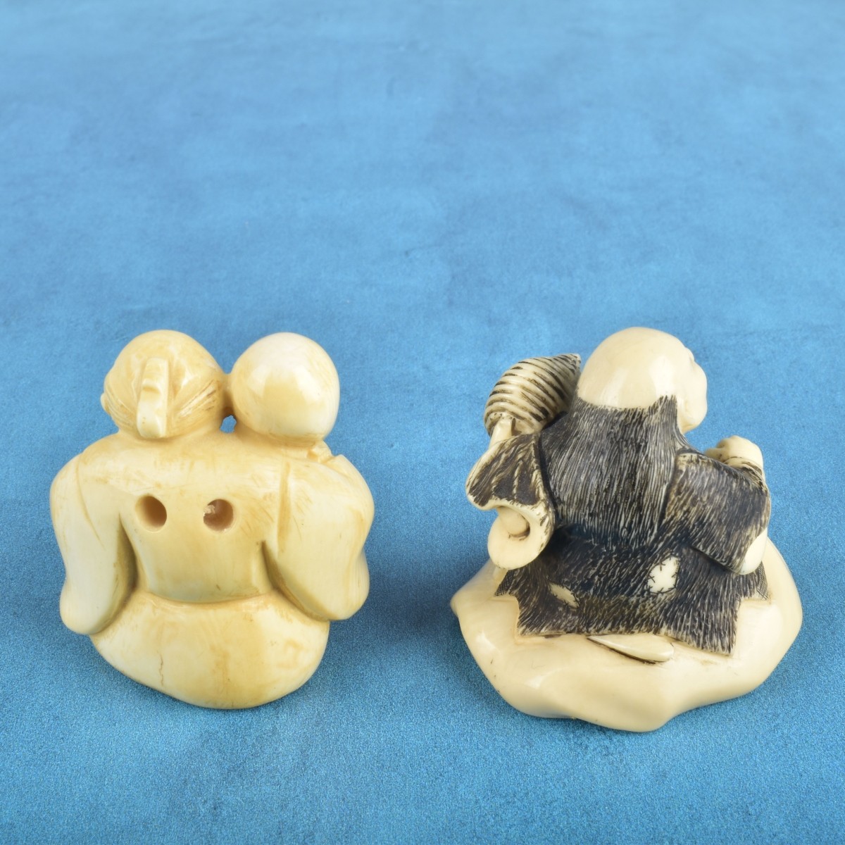 Two Antique Japanese Netsuke Figurines