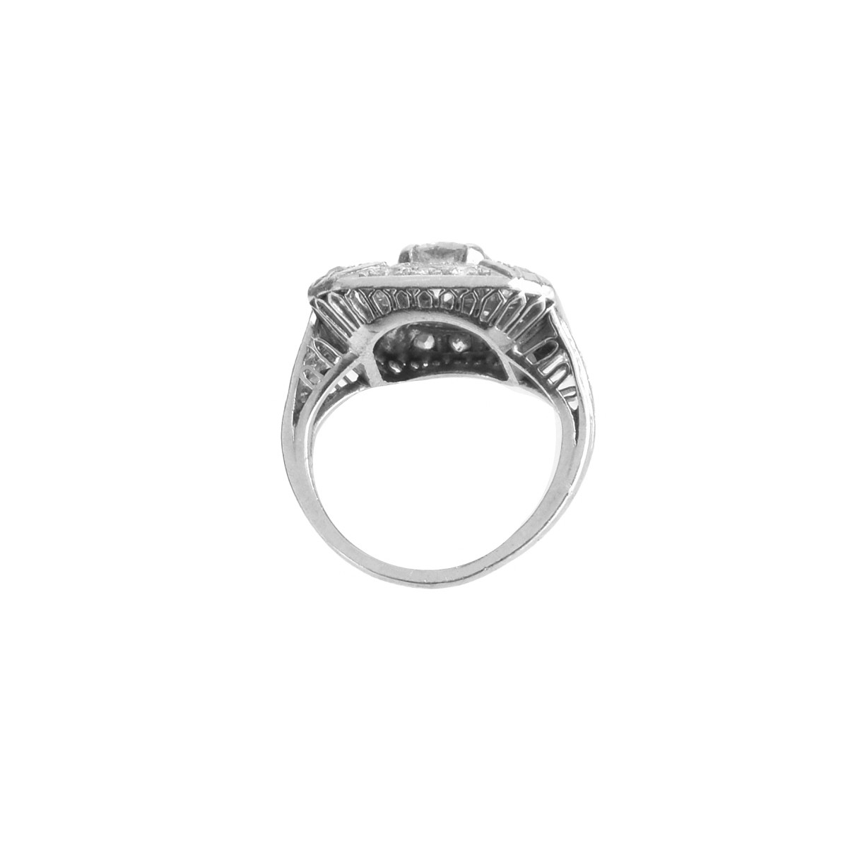 Art Deco Diamond and Platinum Ring