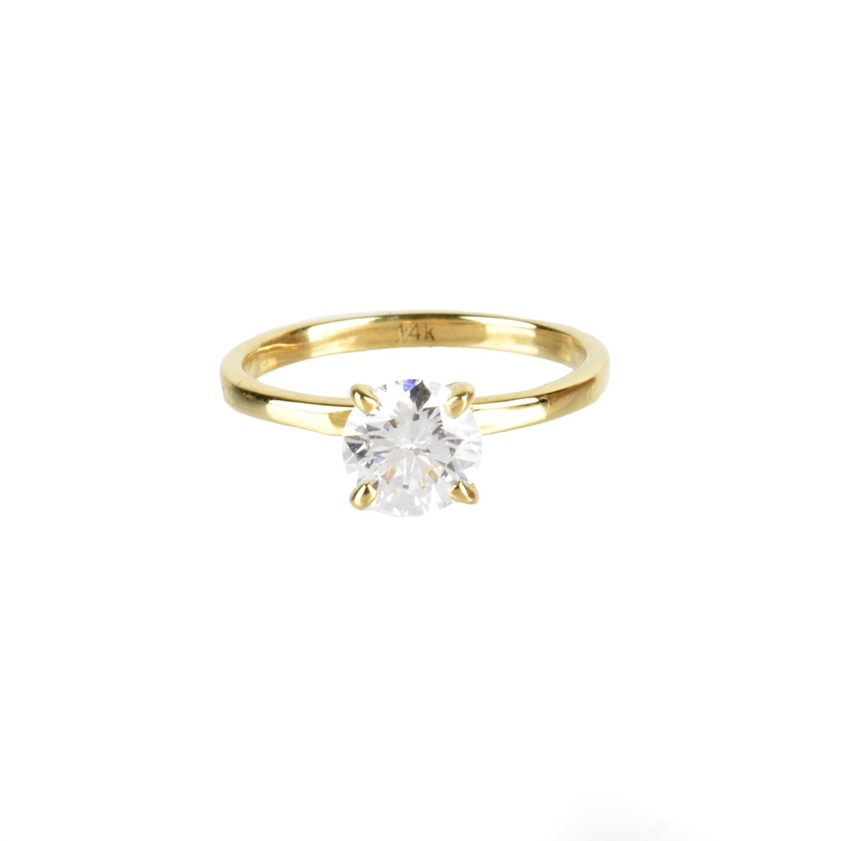 GIA Diamond and 14K Ring