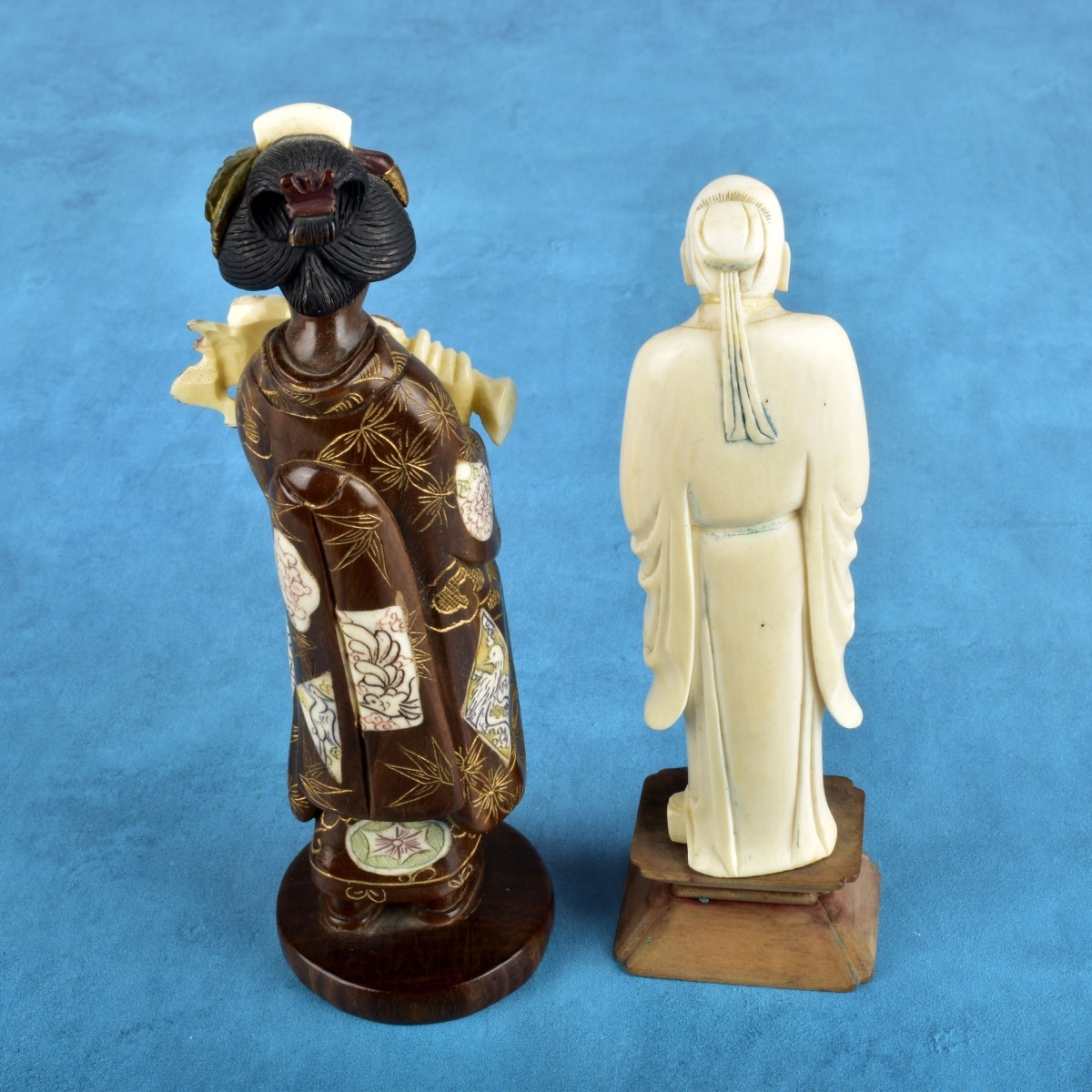 Two Oriental Carved Figurines