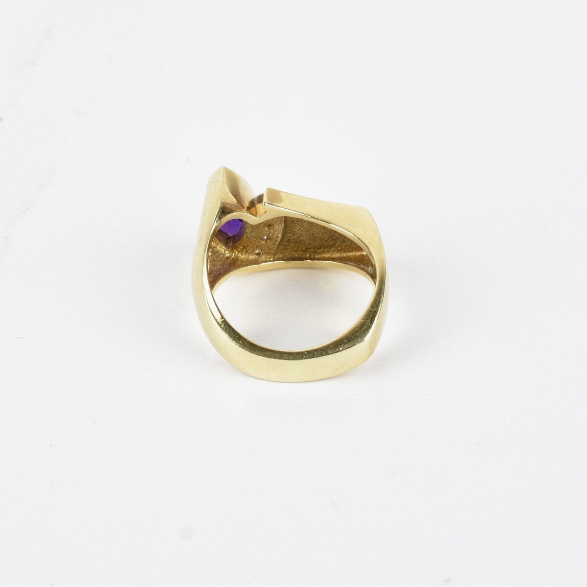 Amethyst, Diamond, Opal and 18K Ring