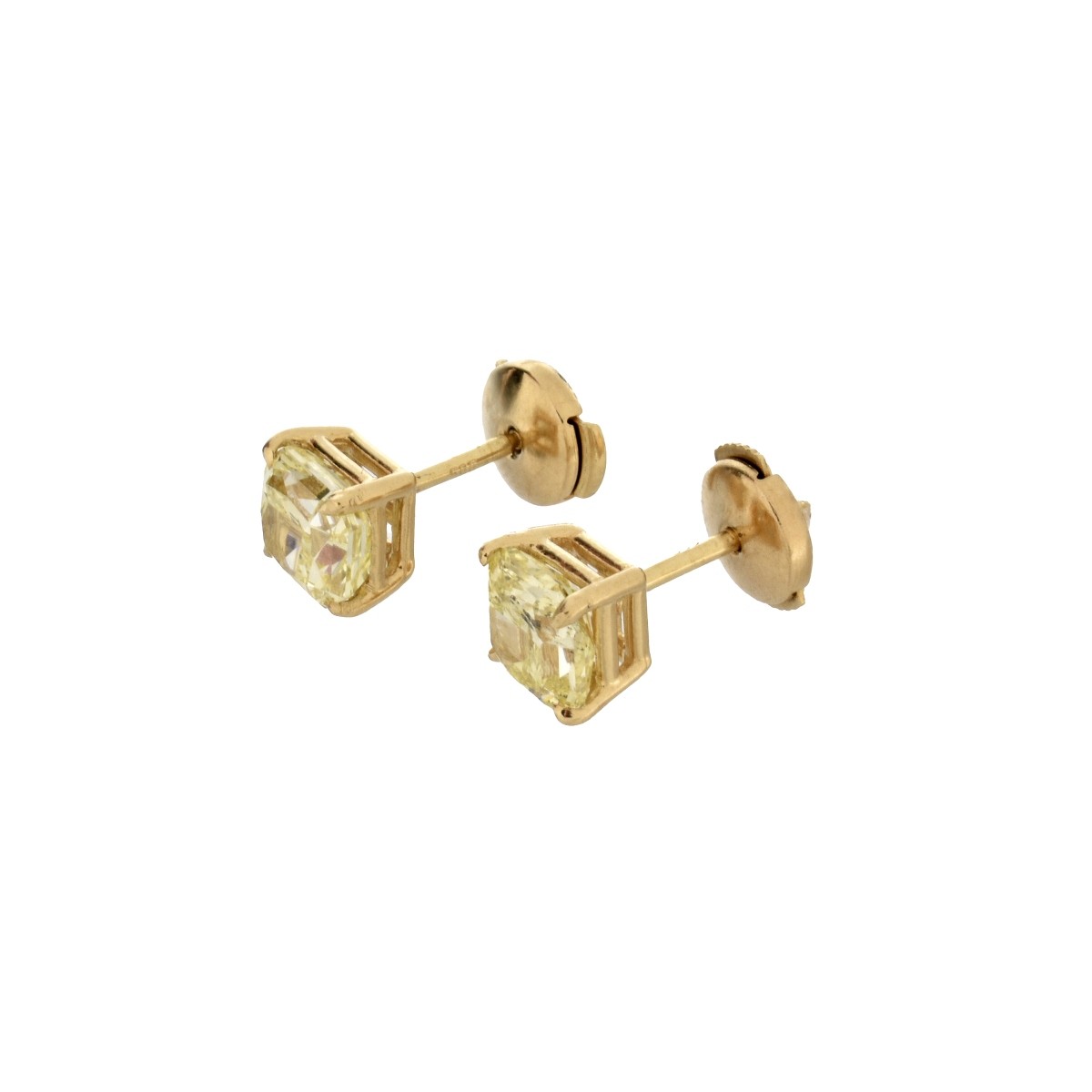 GIA Diamond and 14K Ear Studs