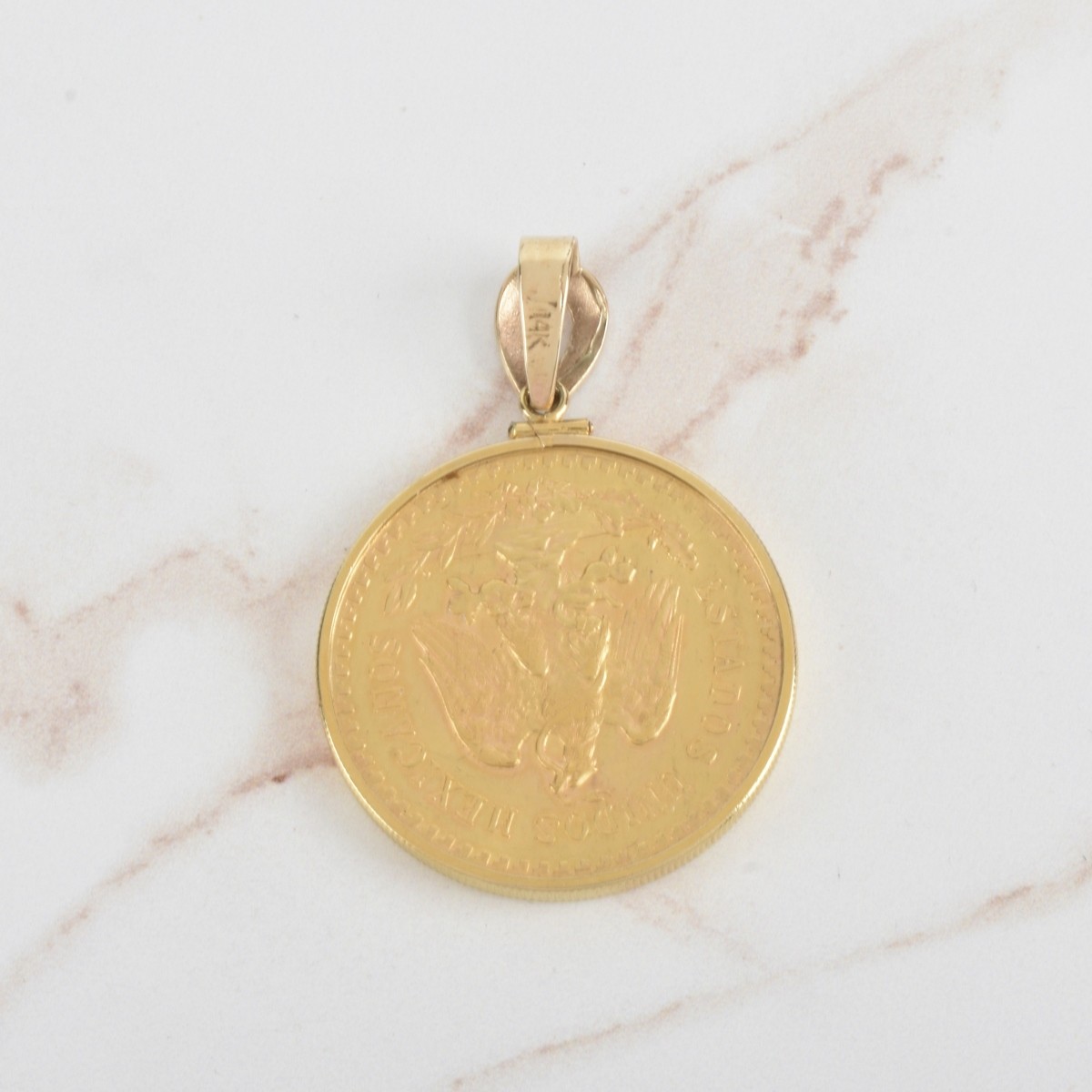 Mexican 50 Pesos Gold Coin / Pendant