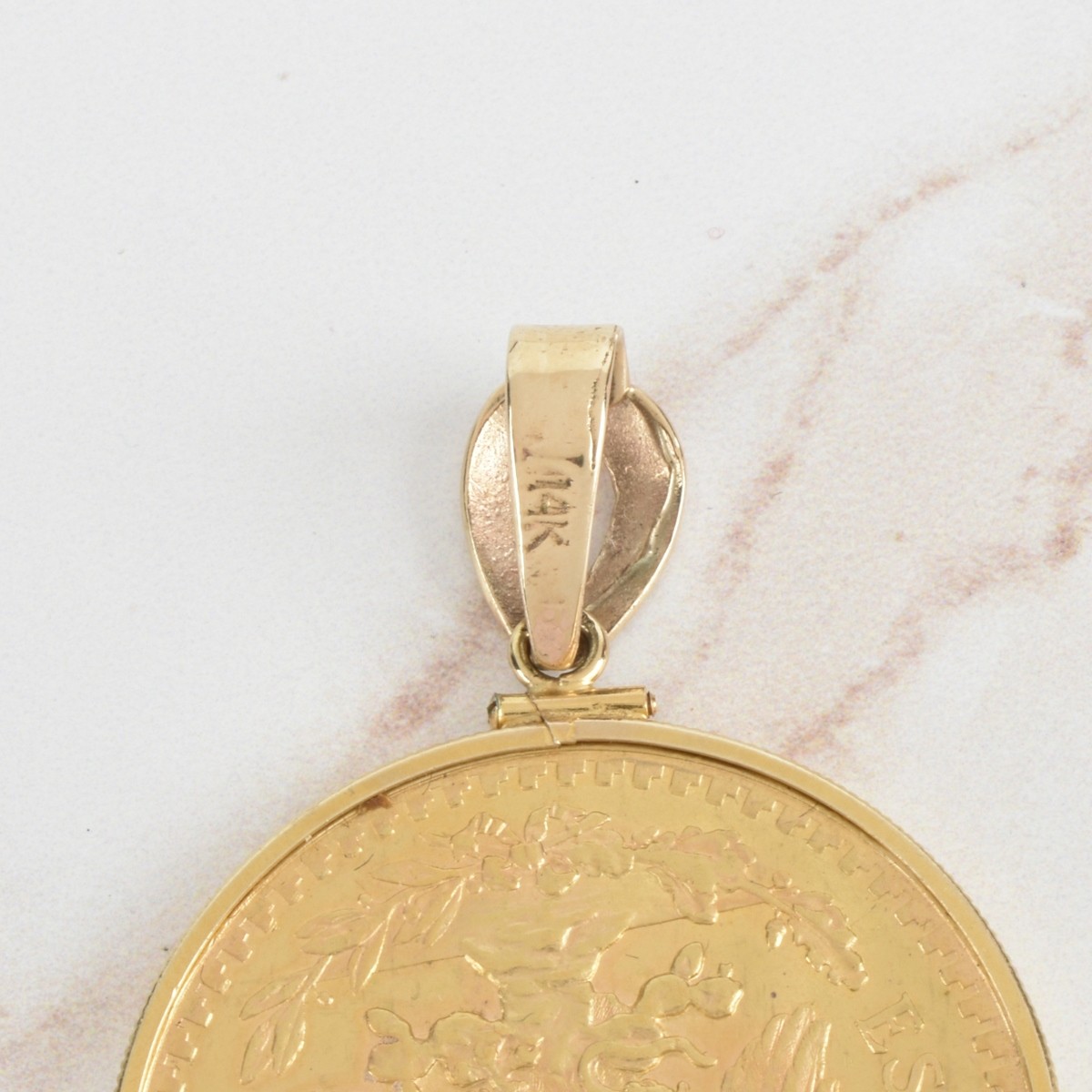 Mexican 50 Pesos Gold Coin / Pendant