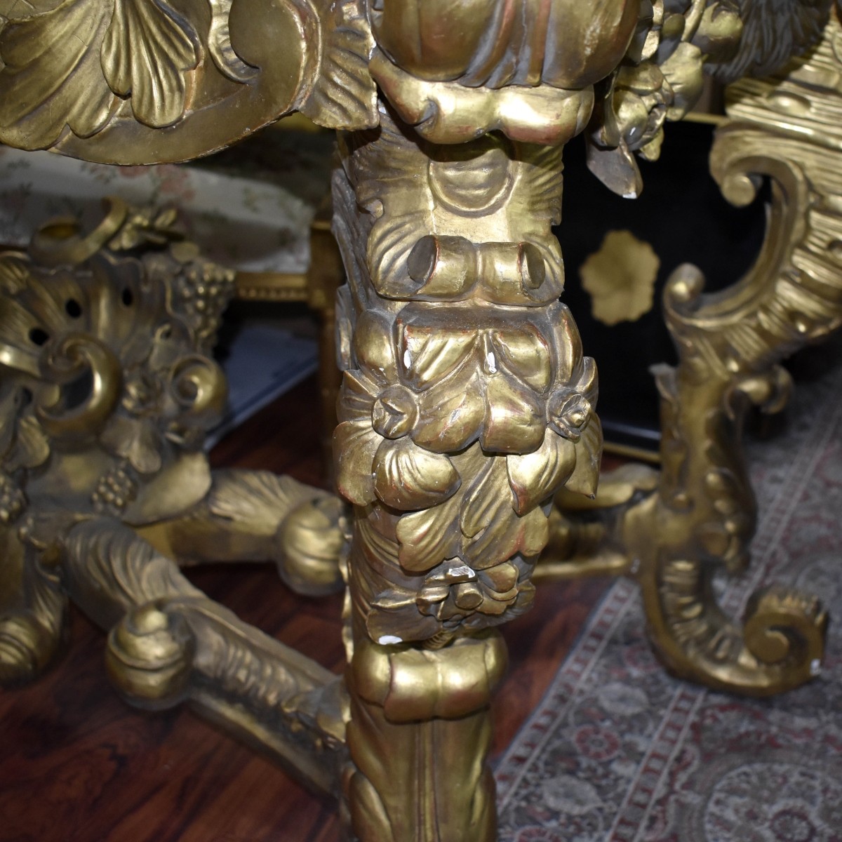 19th C. Italian Gilt Rococo Console Base