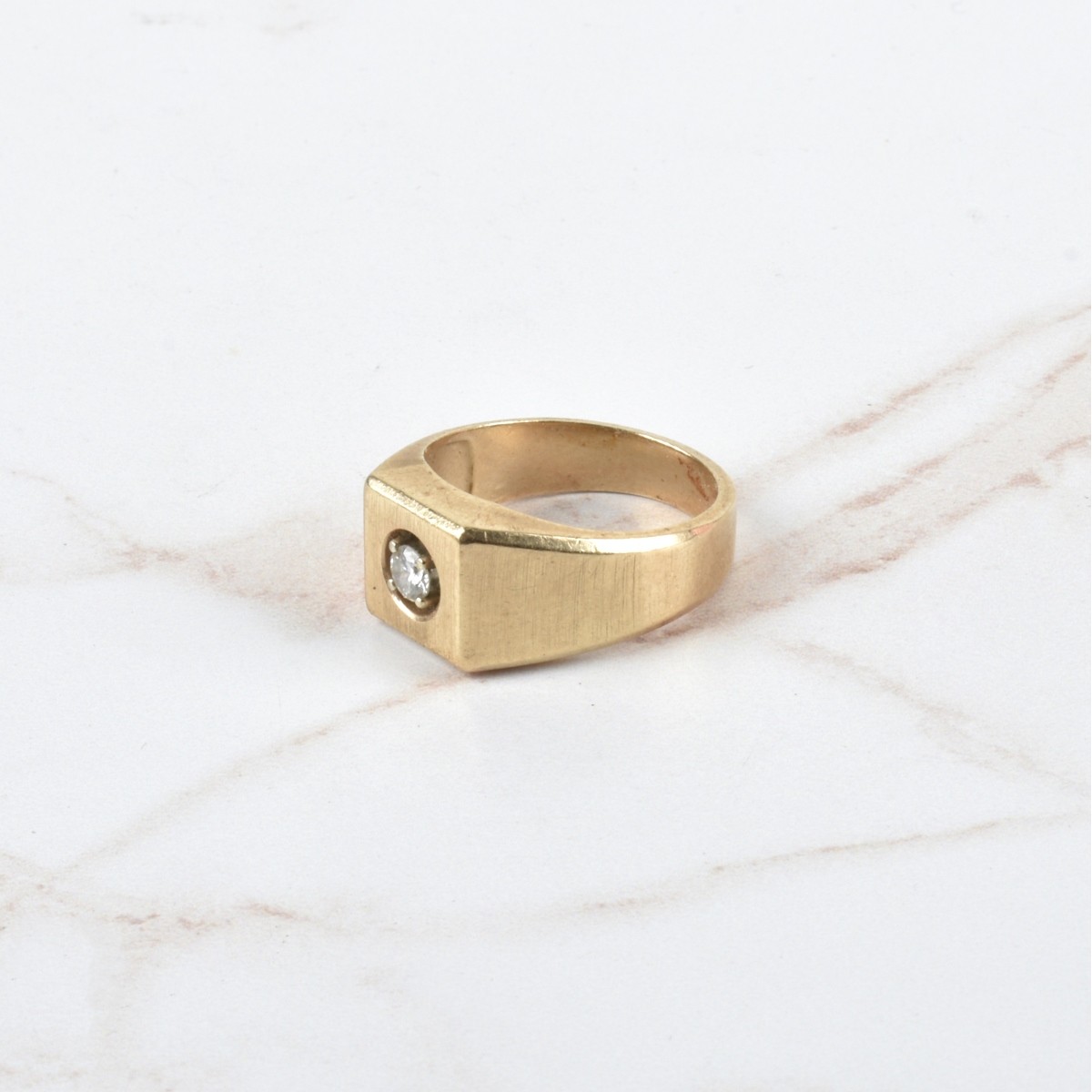 Diamond and 14K Ring