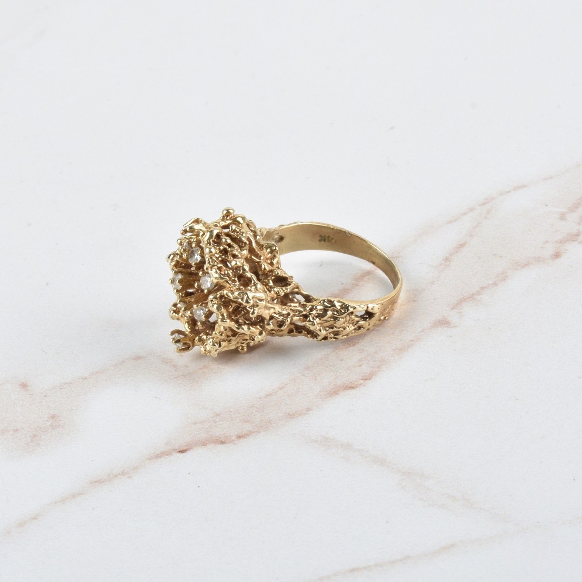 Diamond and 14K Ring