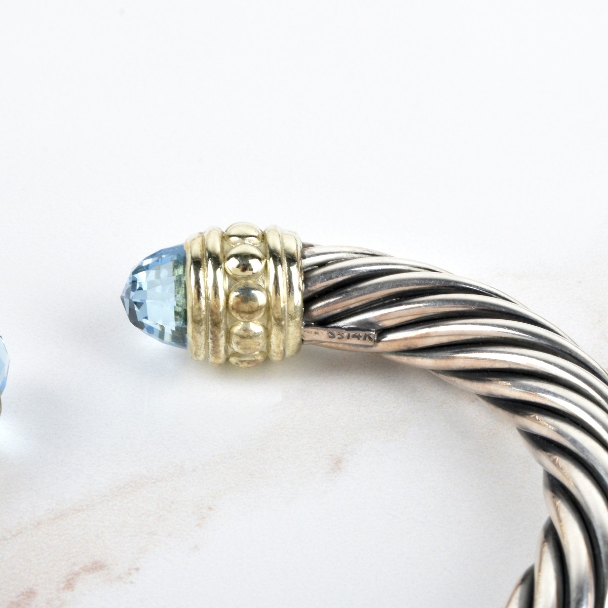 Topaz, 14K and Sterling Bracelet