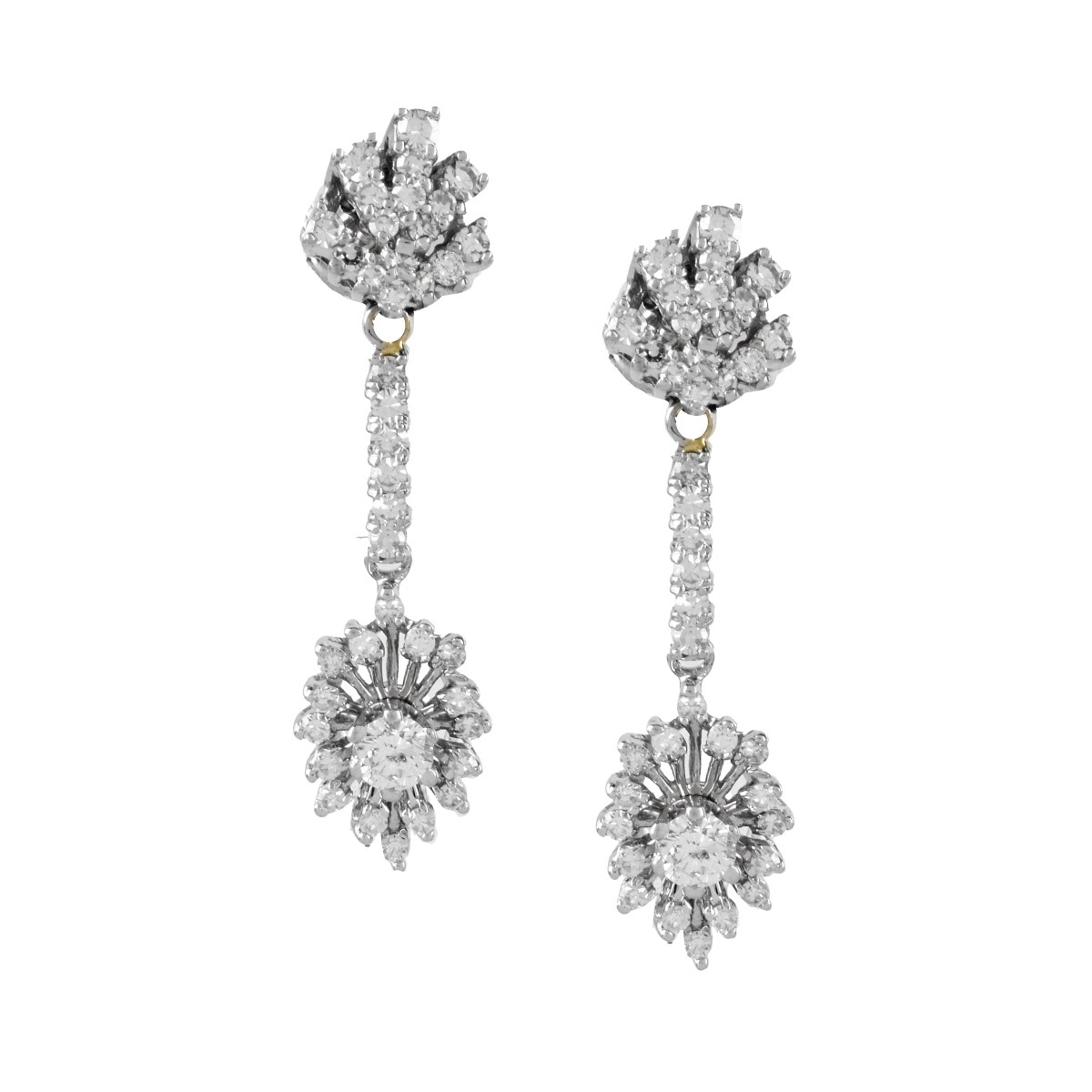 Diamond and 14K Earrings