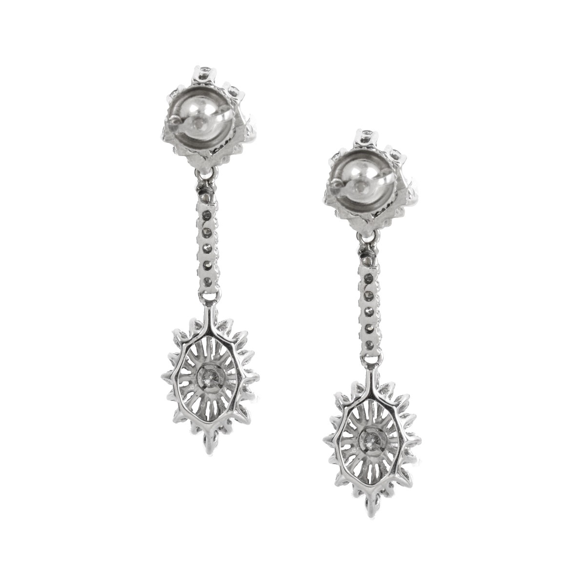 Diamond and 14K Earrings