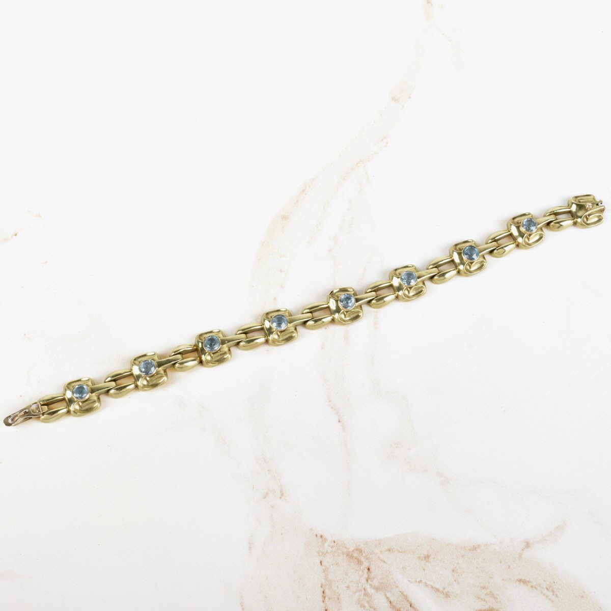 Topaz and 10K Bracelet