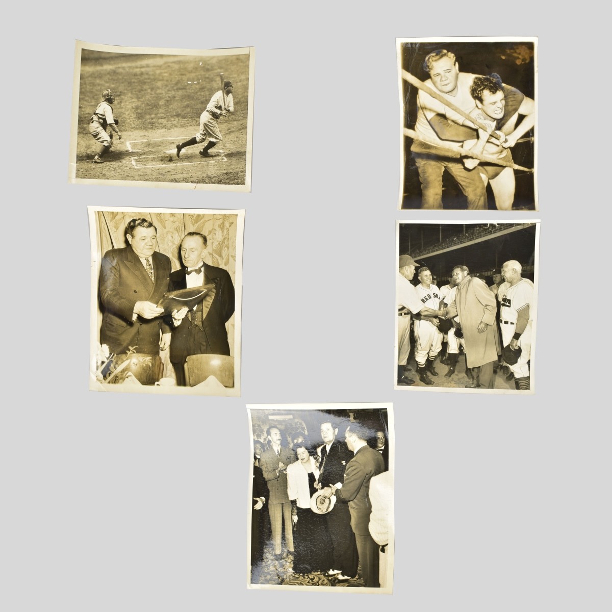 Five Babe Ruth Photographs