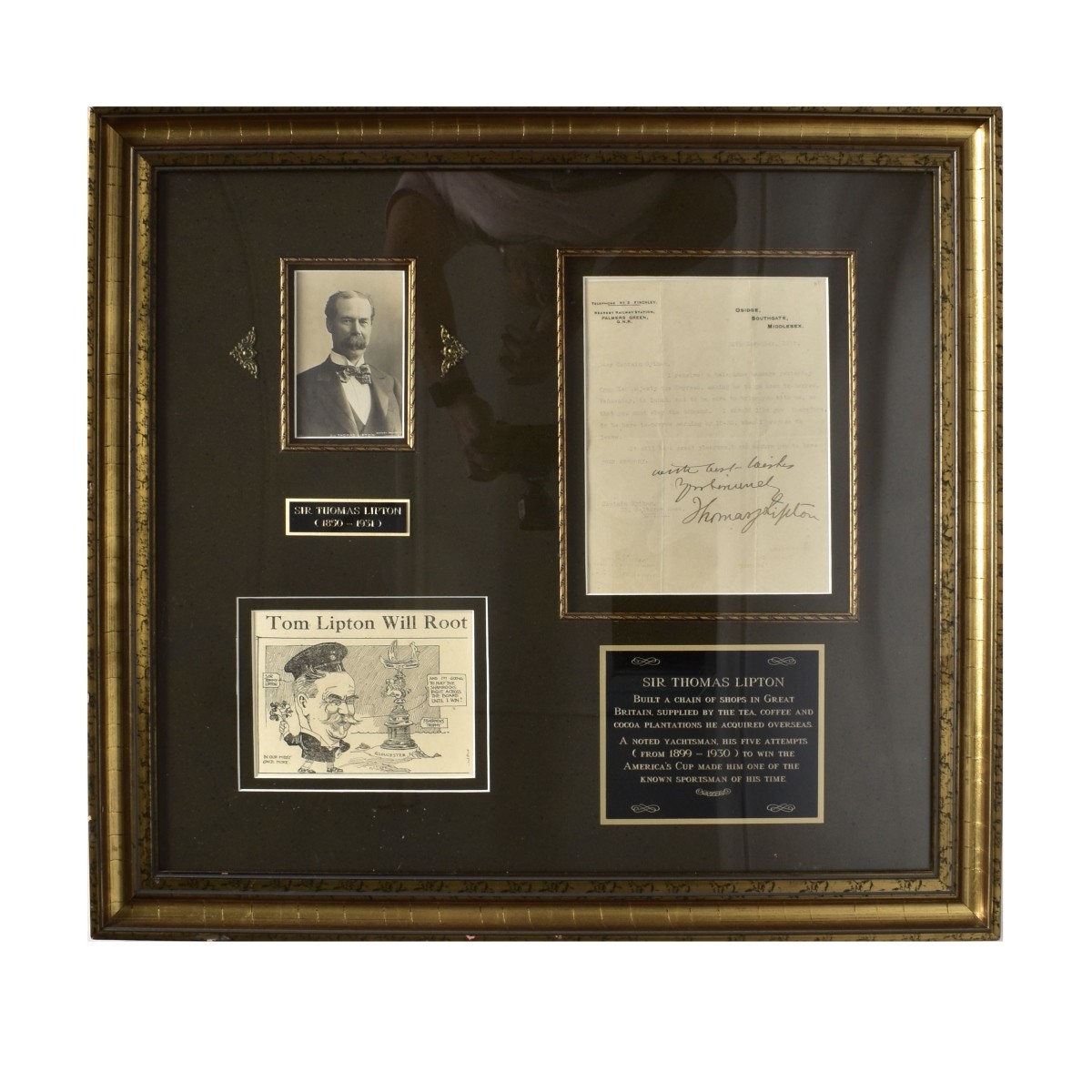 Sir Thomas Lipton (1850-1931) Memorabilia