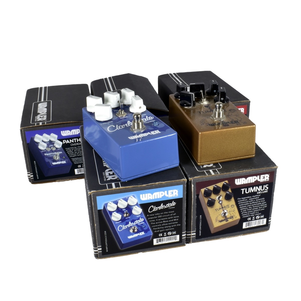 Five Assorted Wampler Pedals