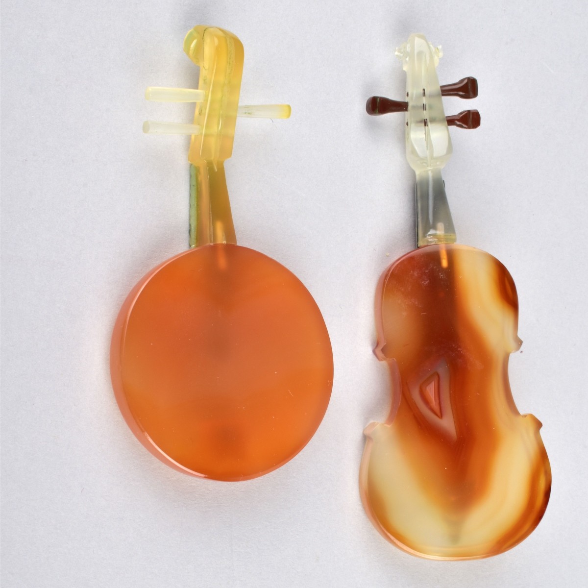 Chinese Carnelian Musical Instruments