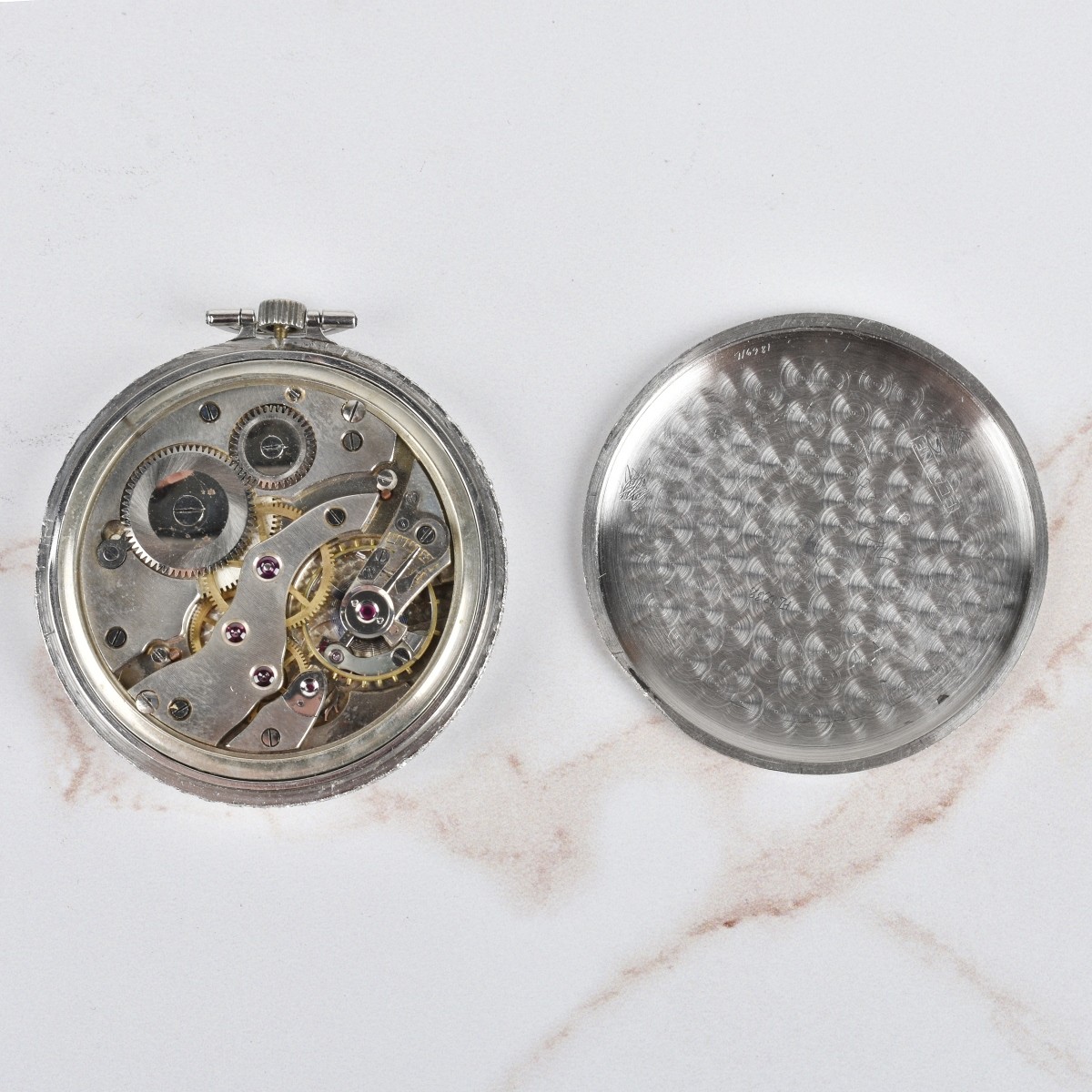 Schot Platinum and Diamond Pocket Watch