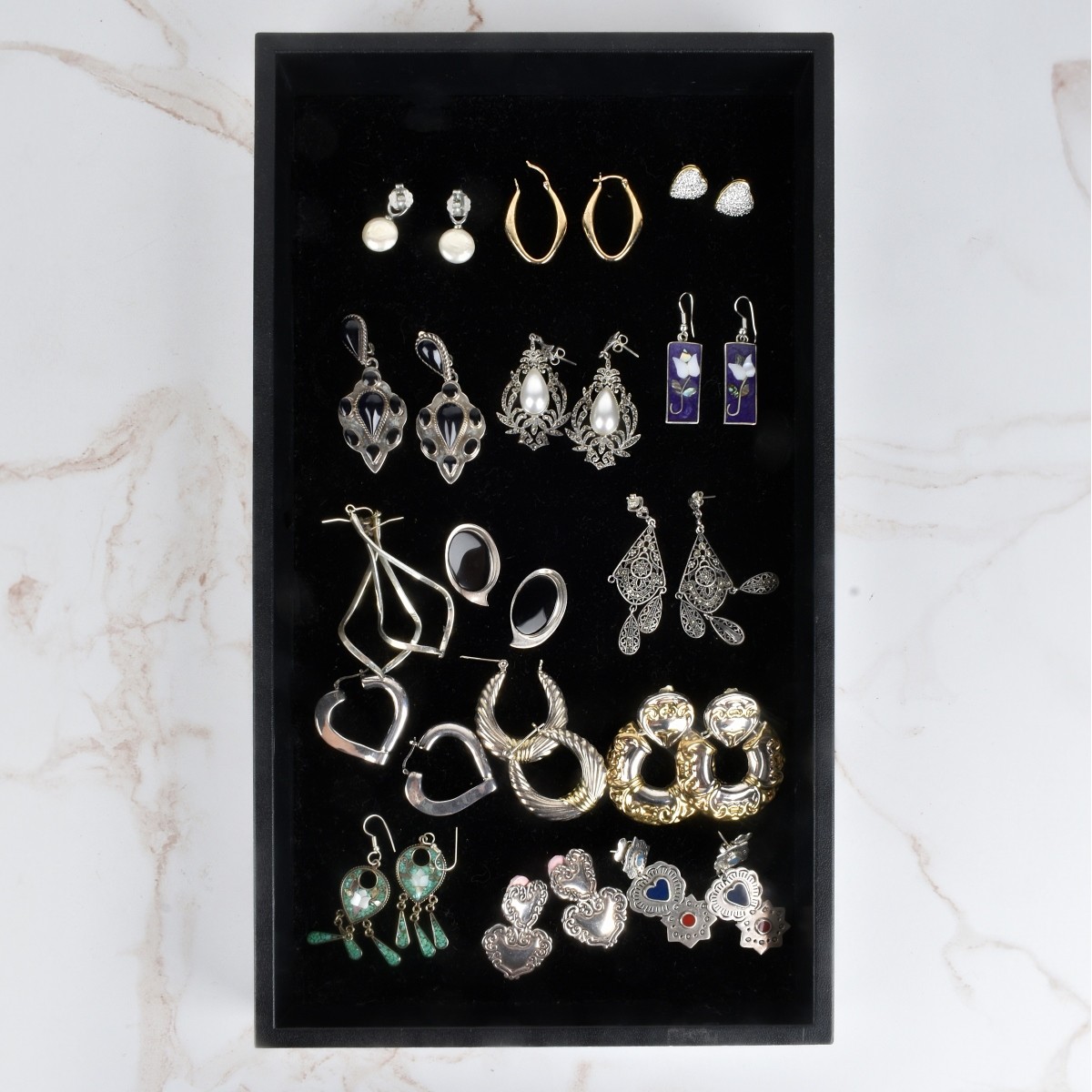 Collection of Silver Earrings