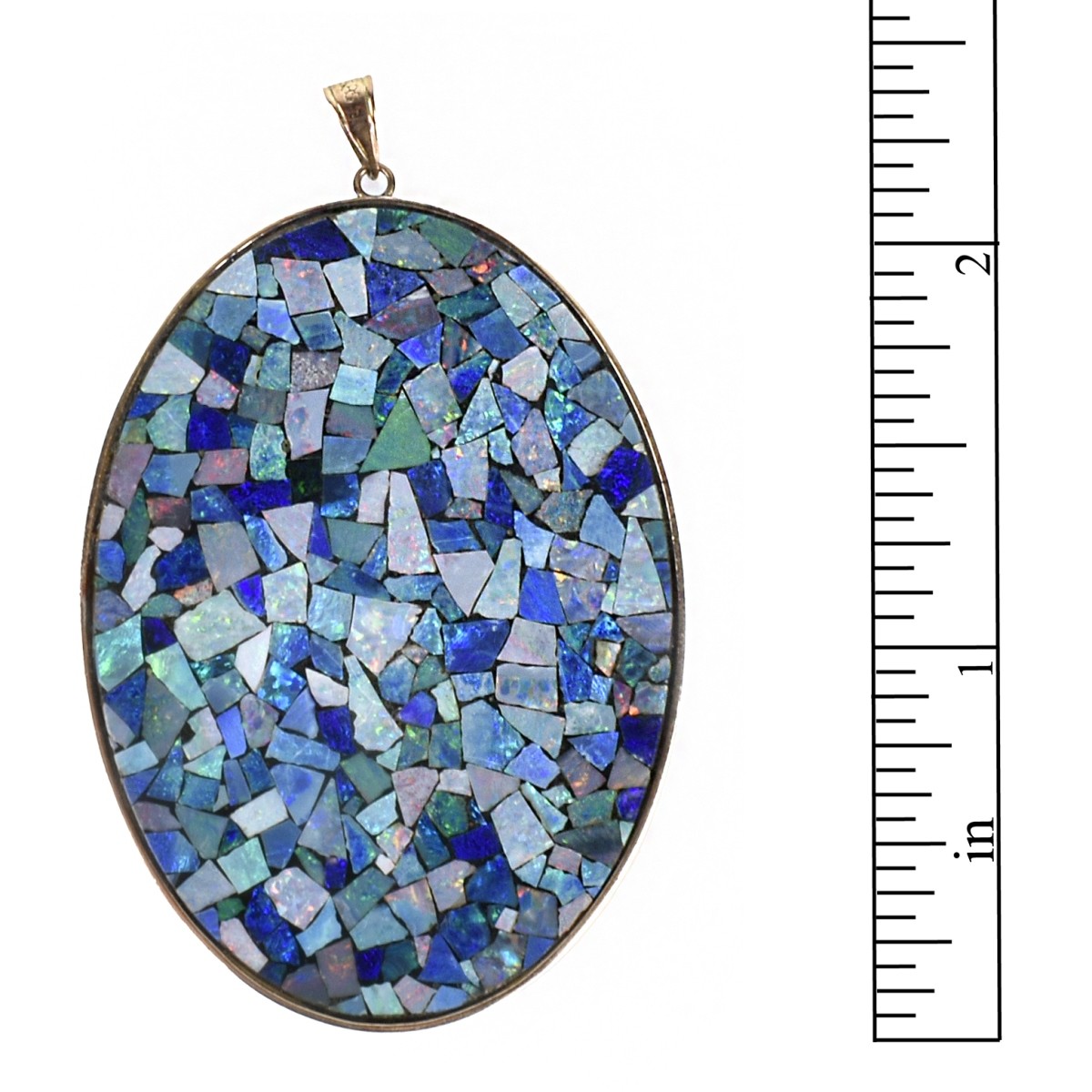 Black Opal and 14K Pendant