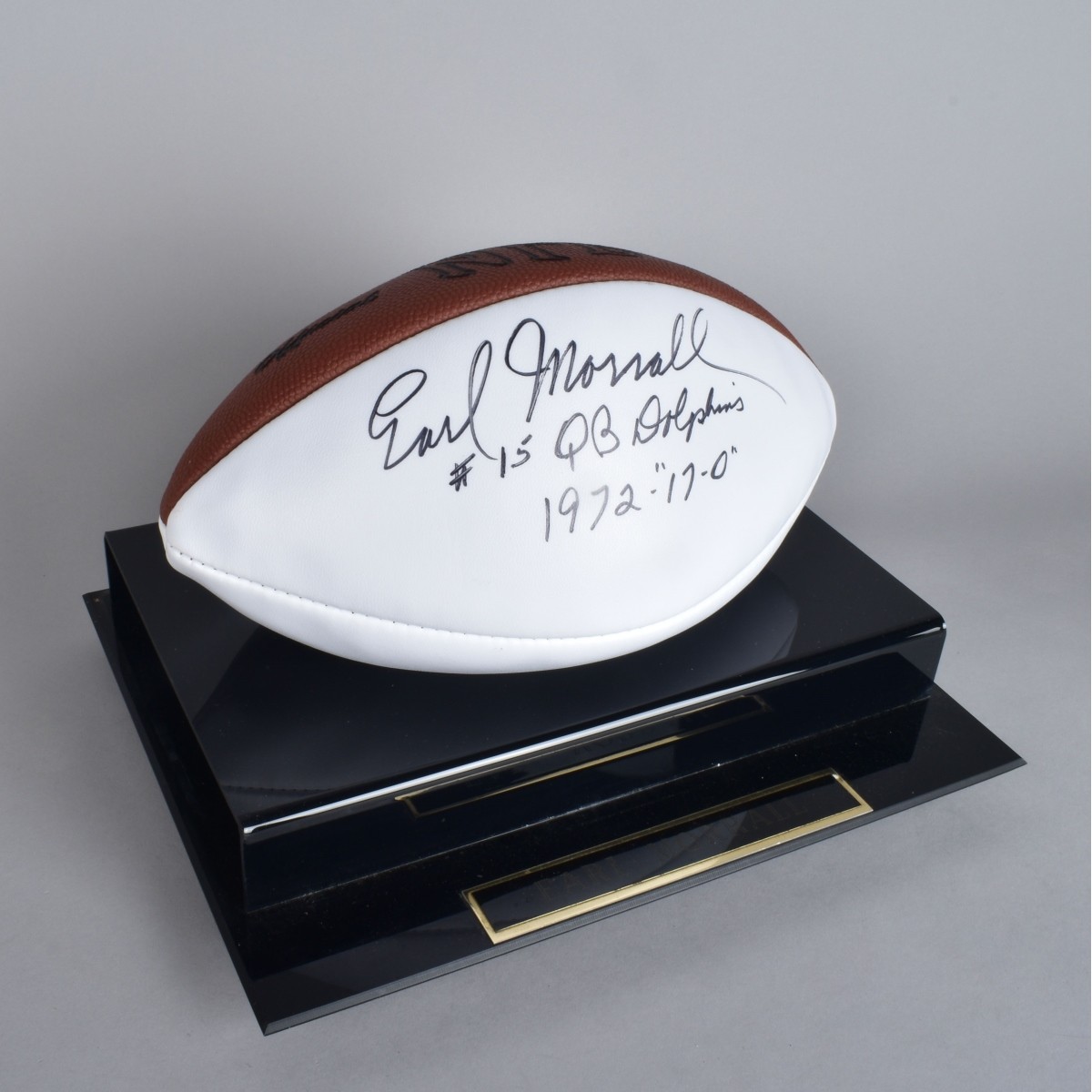 Earl Morrall Signed 17-0 Football