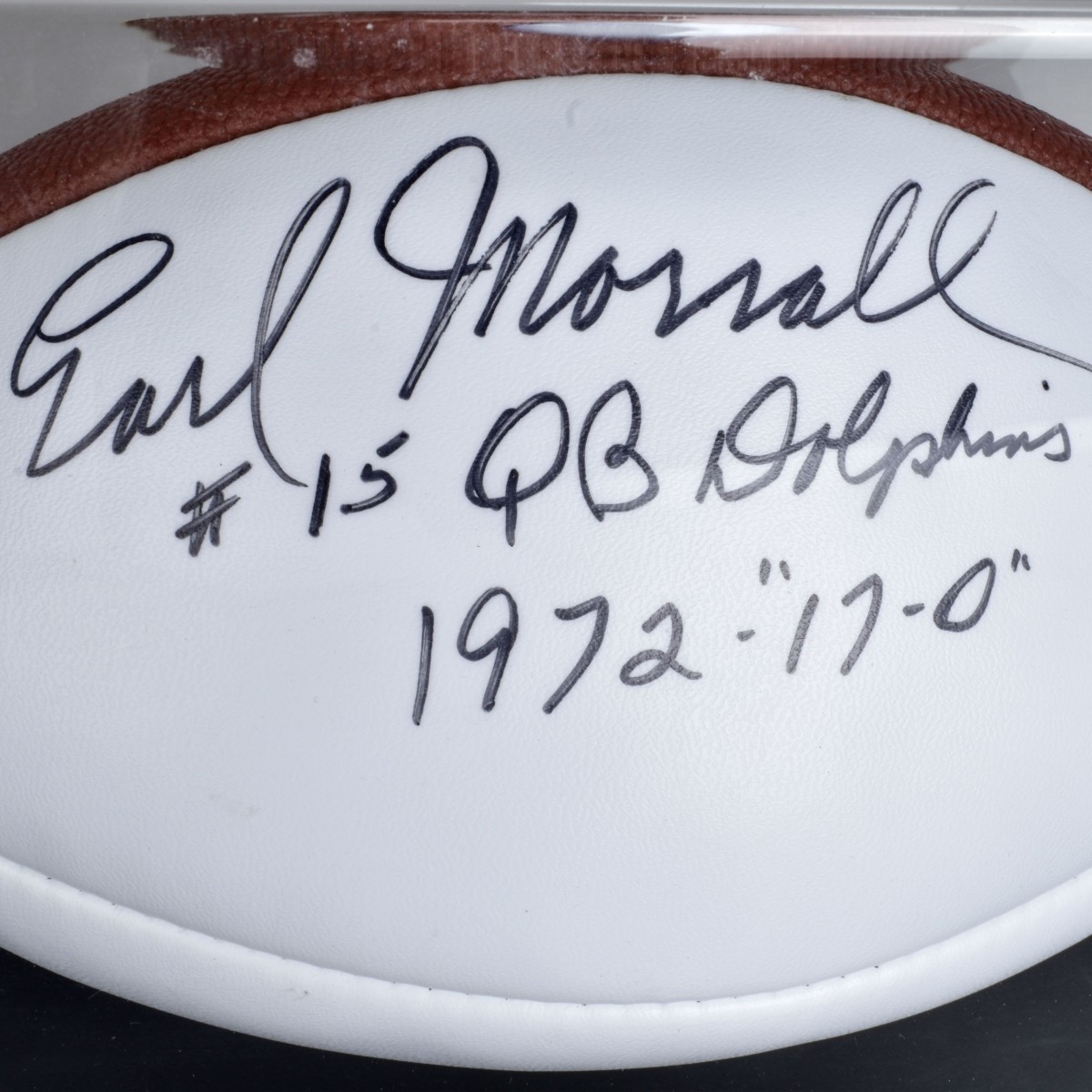 Earl Morrall Signed 17-0 Football