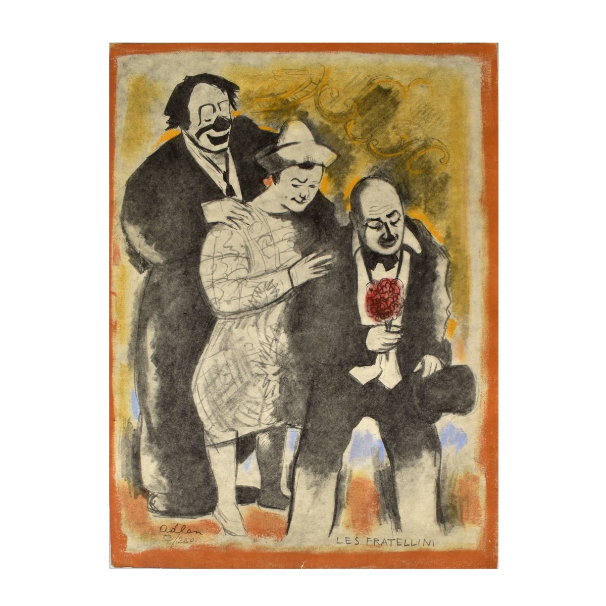 Michel Adlen (1902-1980) "Clowns De Paris" Book