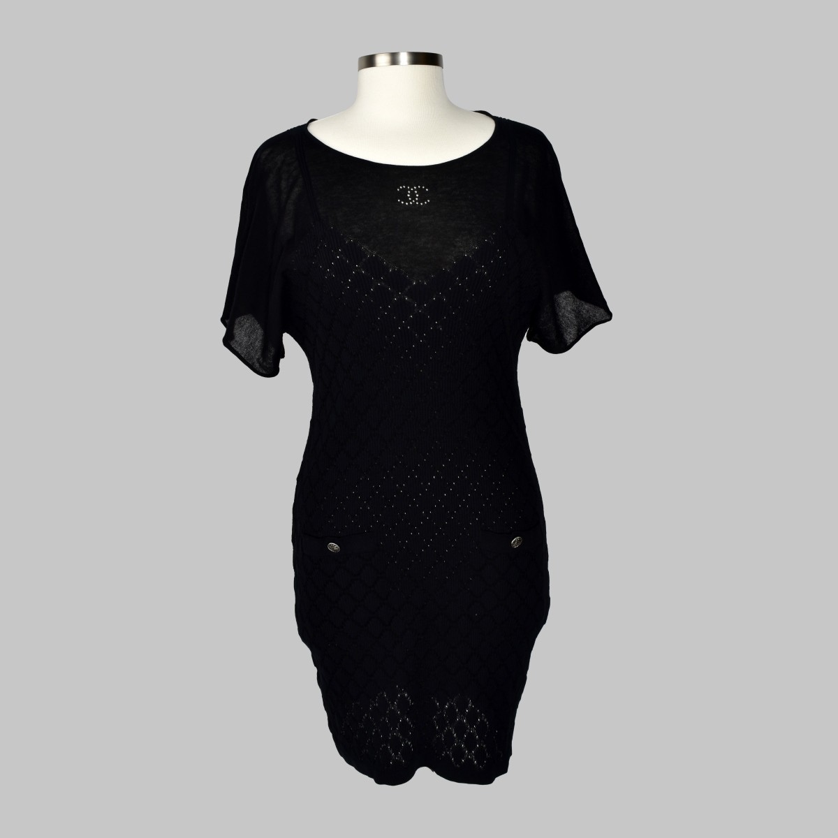 Chanel Black Knit Dress