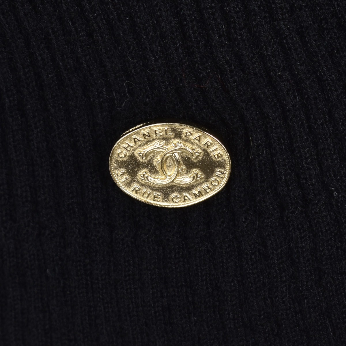 Chanel Black Cashmere Sweater Vest