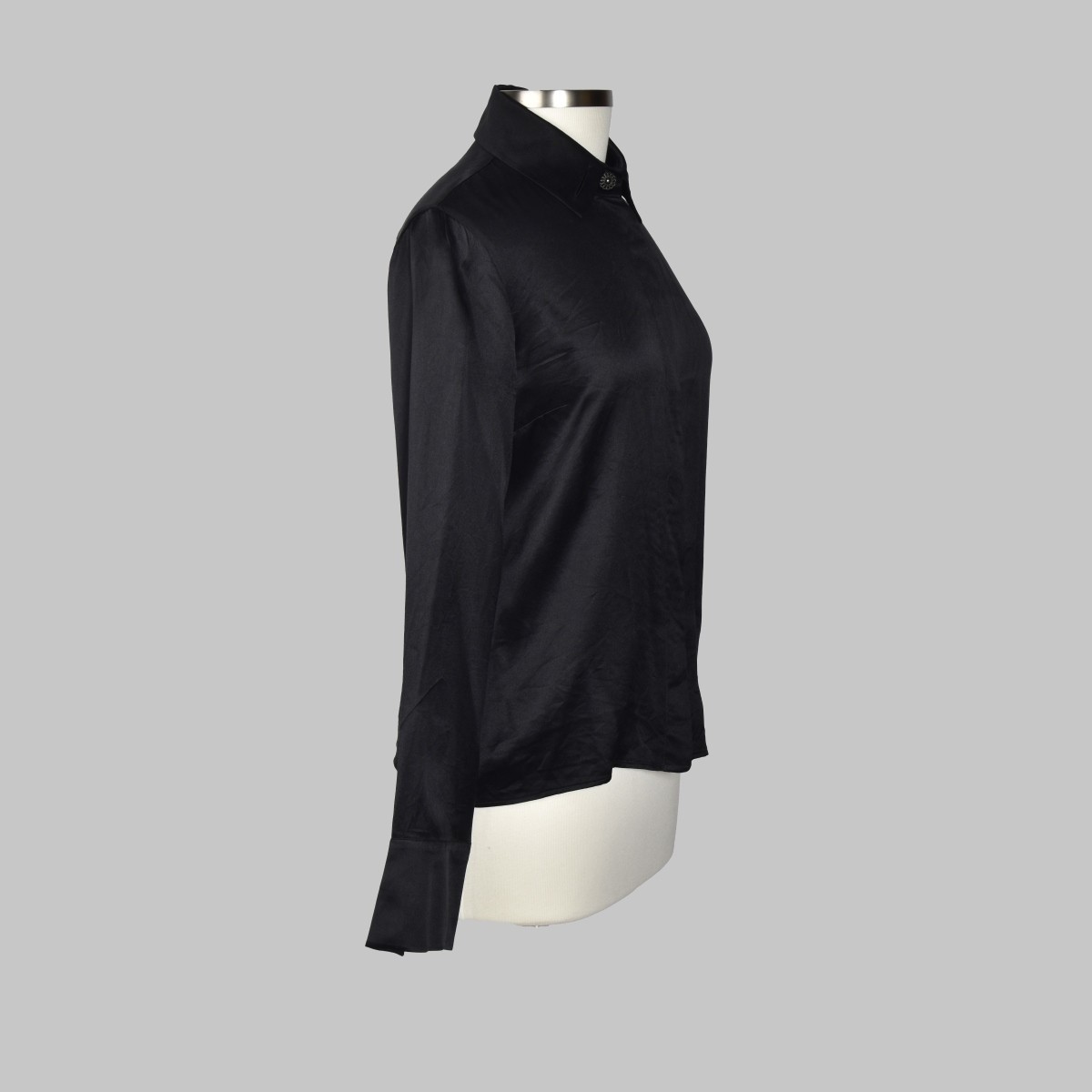 Chanel Black Silk Blouse