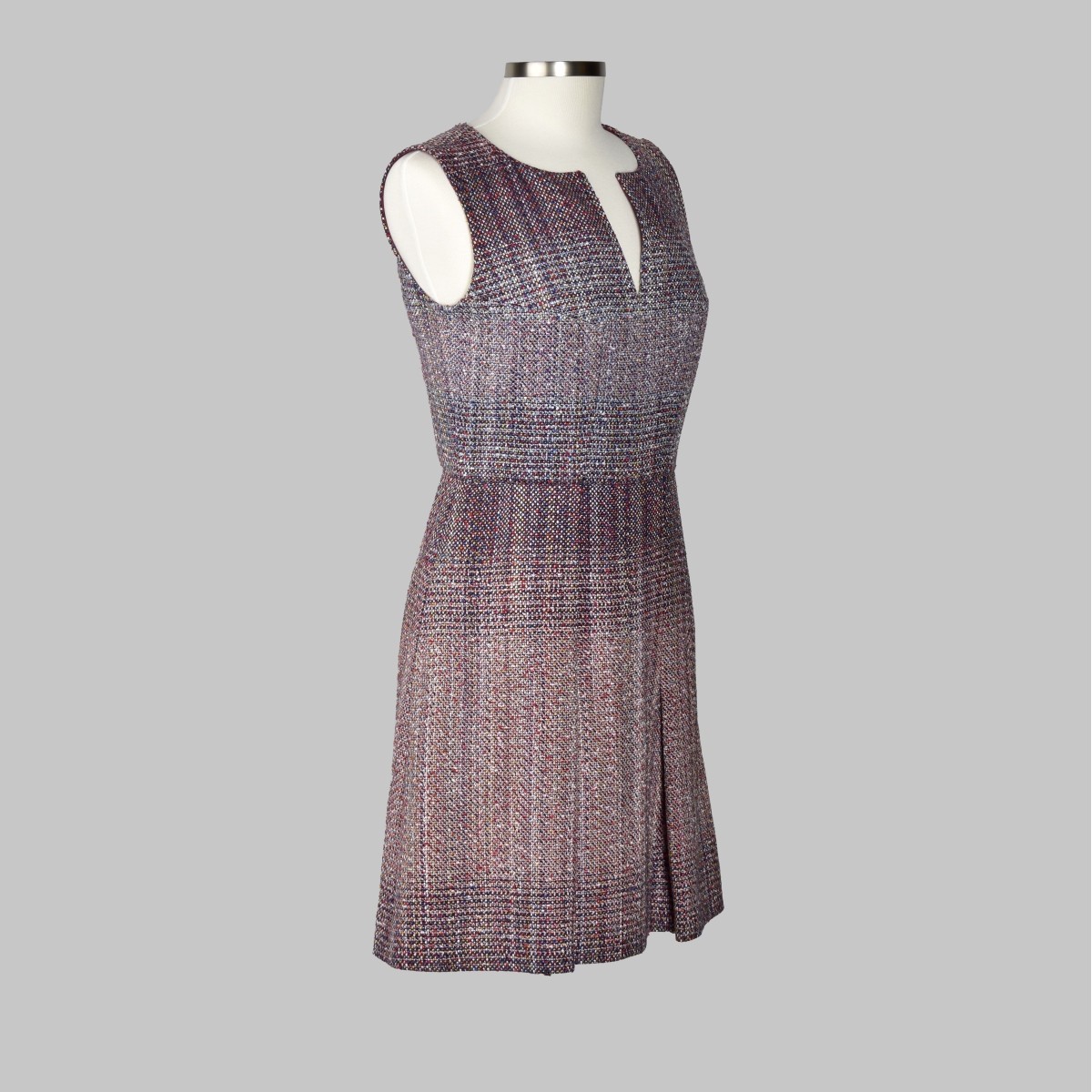 Chanel Sleeveless Tweed Dress