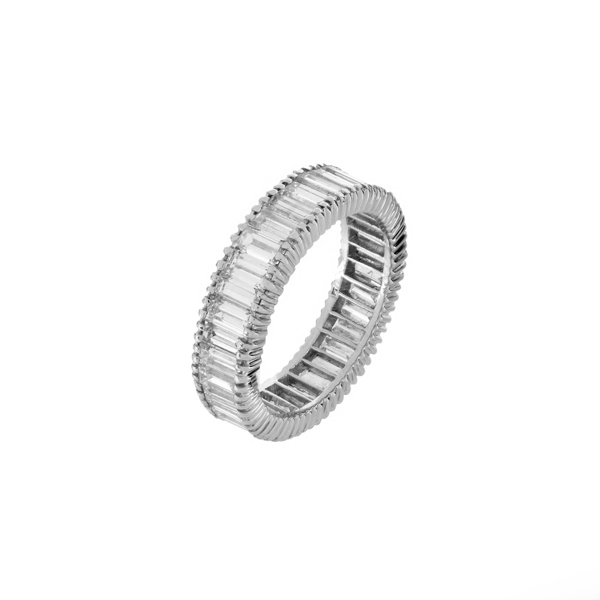 Diamond and Platinum Eternity Band