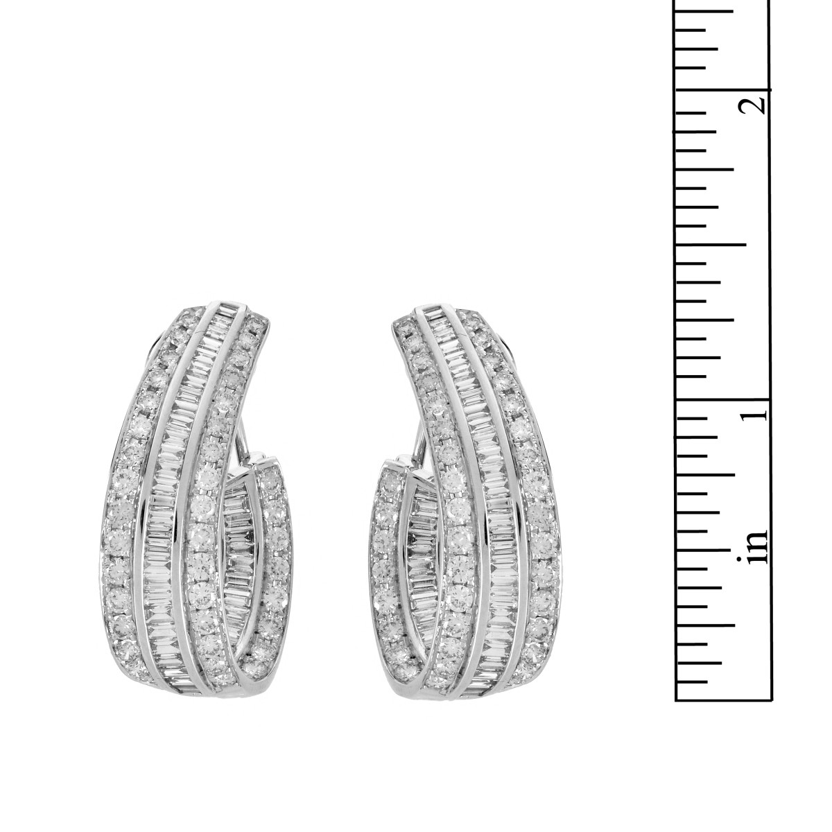 Diamond and 18K Earrings