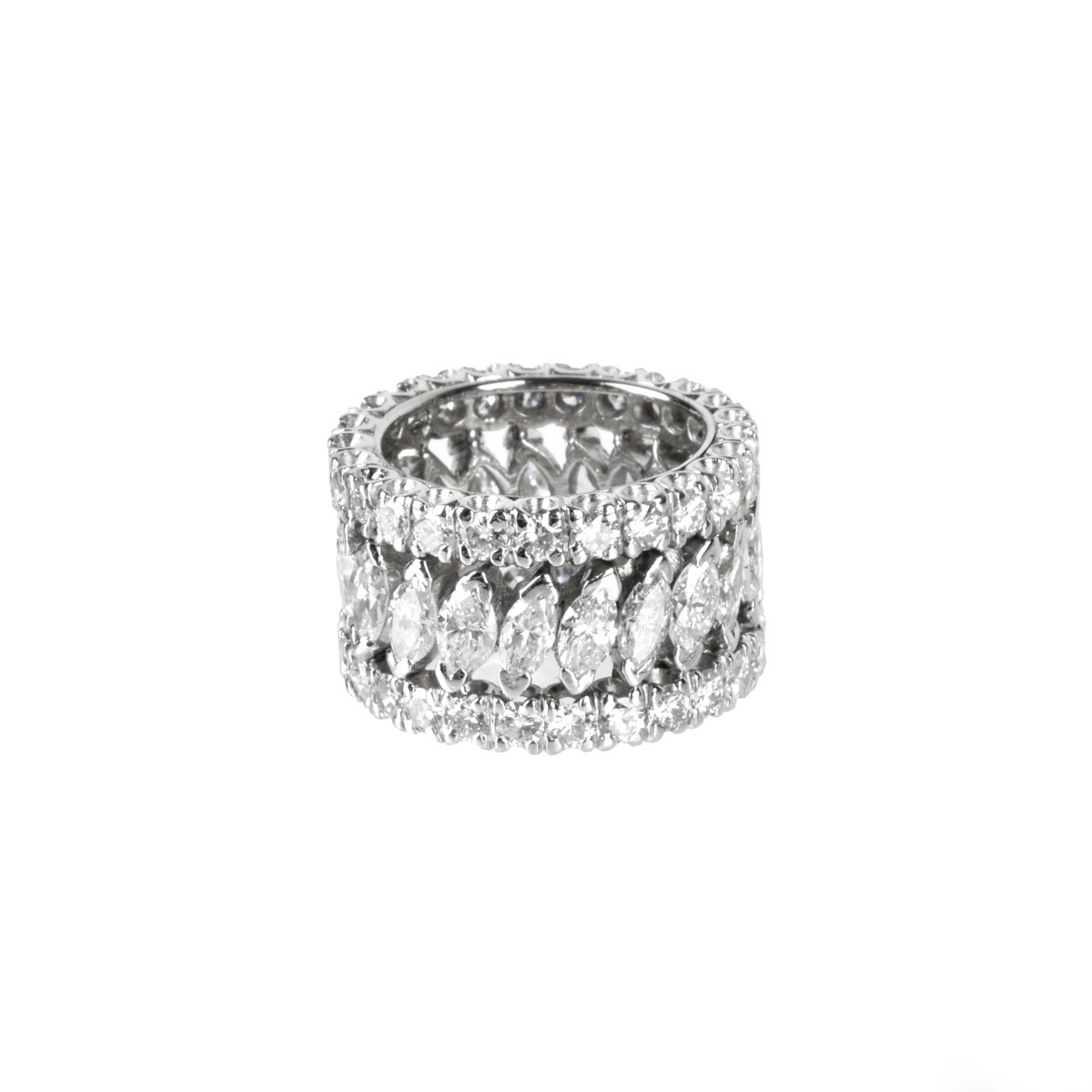 Diamond and Platinum Eternity Band