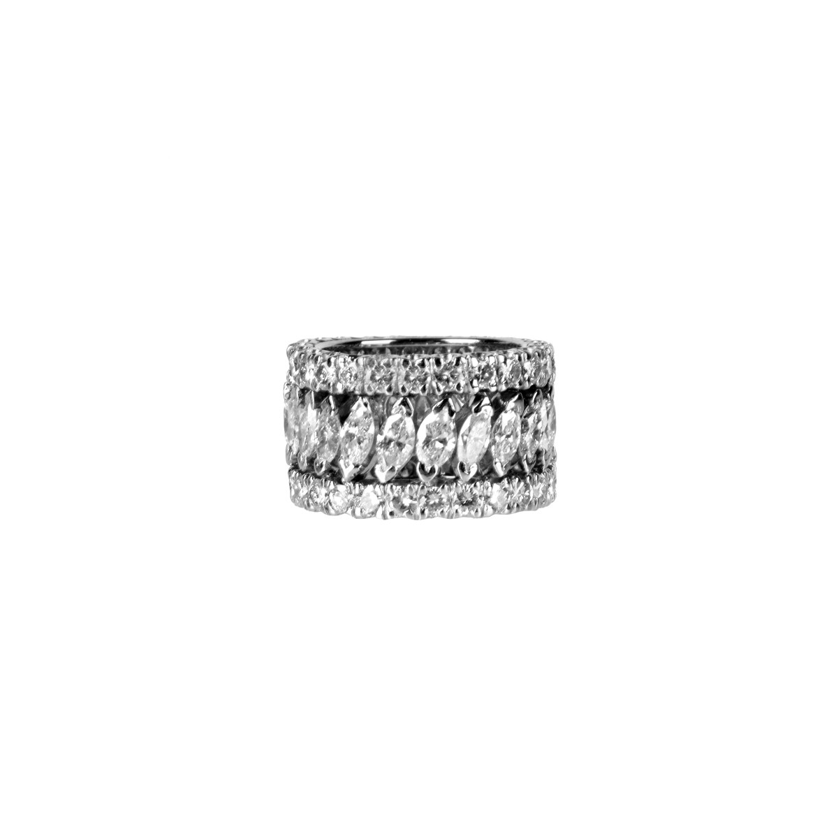 Diamond and Platinum Eternity Band