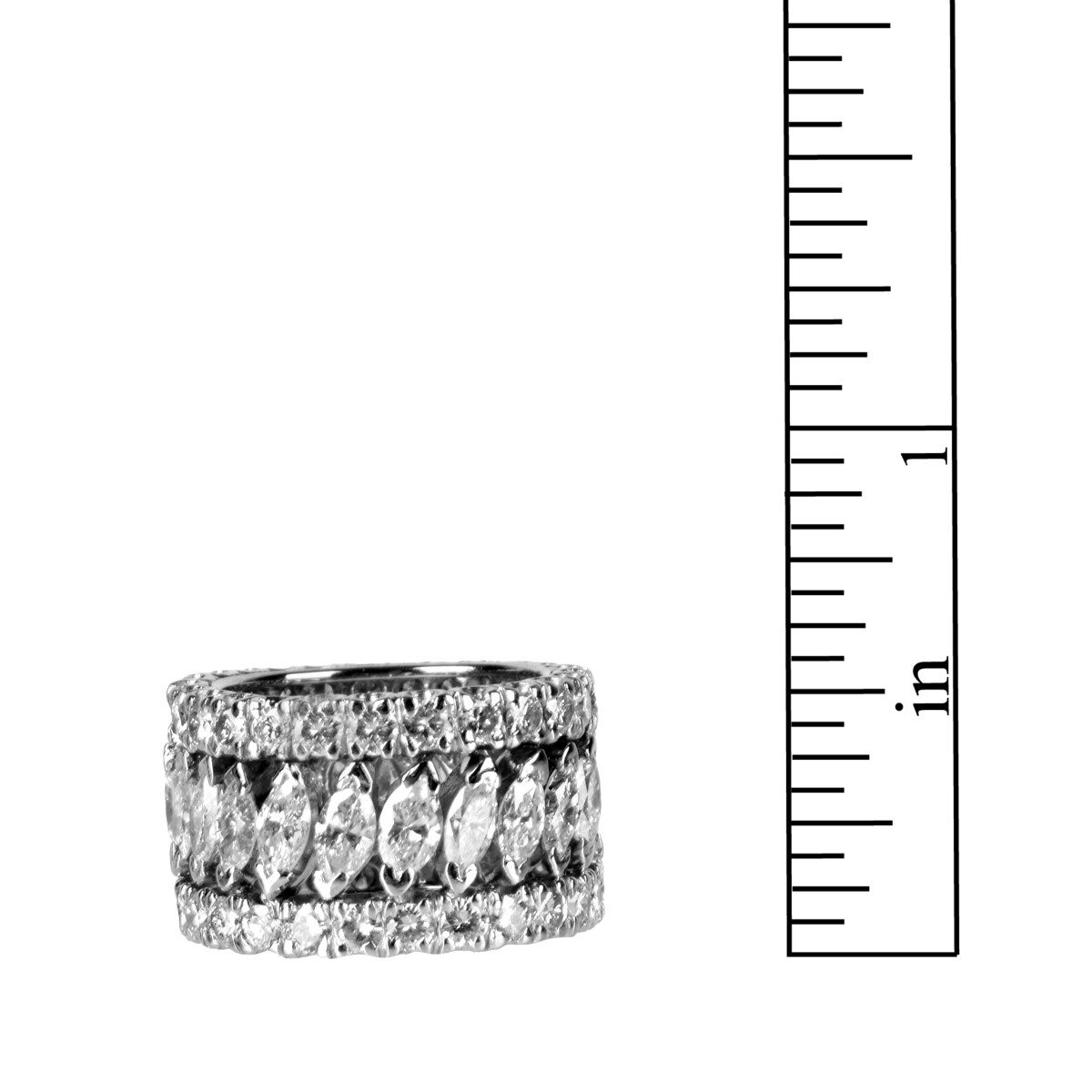 Diamond and Platinum Eternity Band