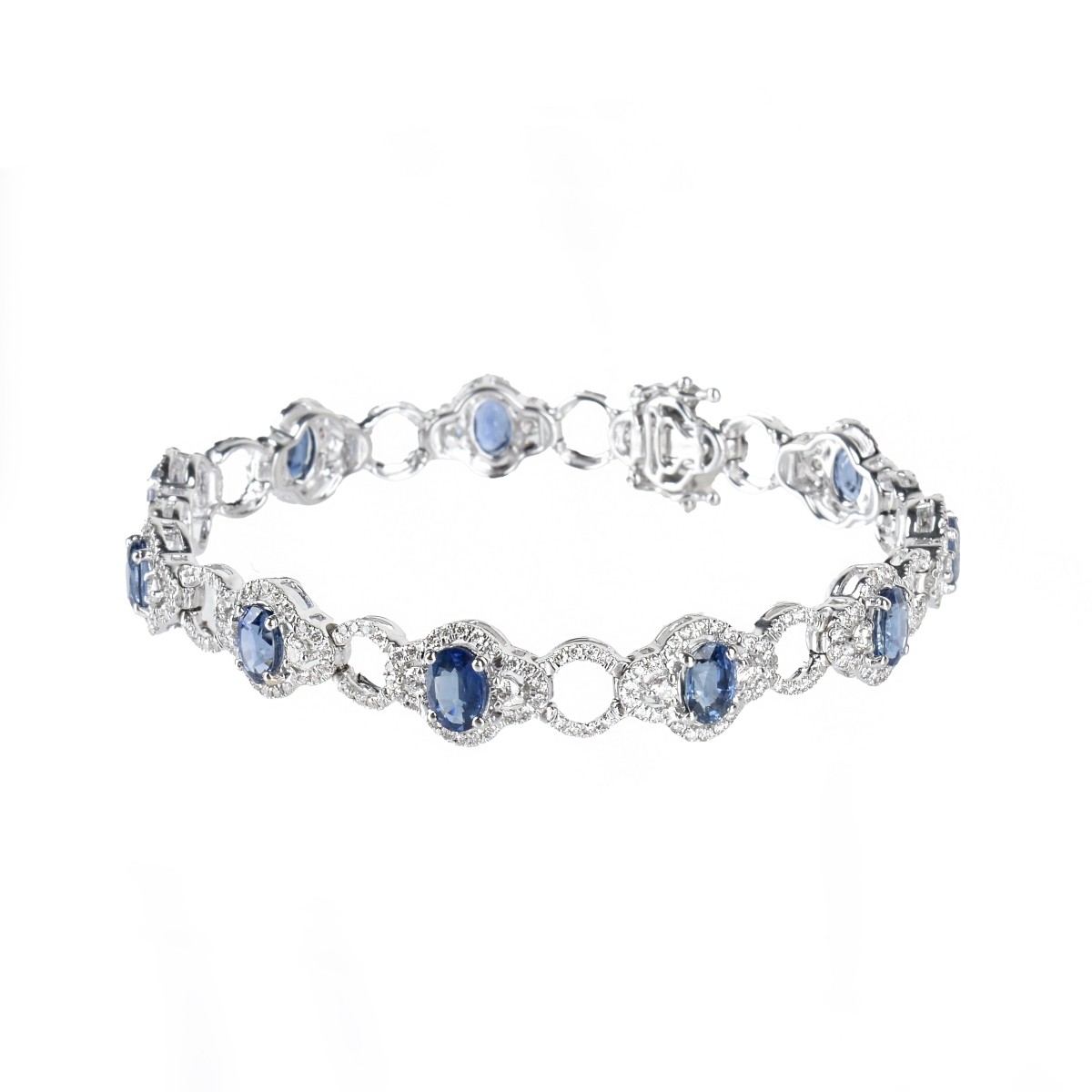 Sapphire, Diamond and 18K Bracelet