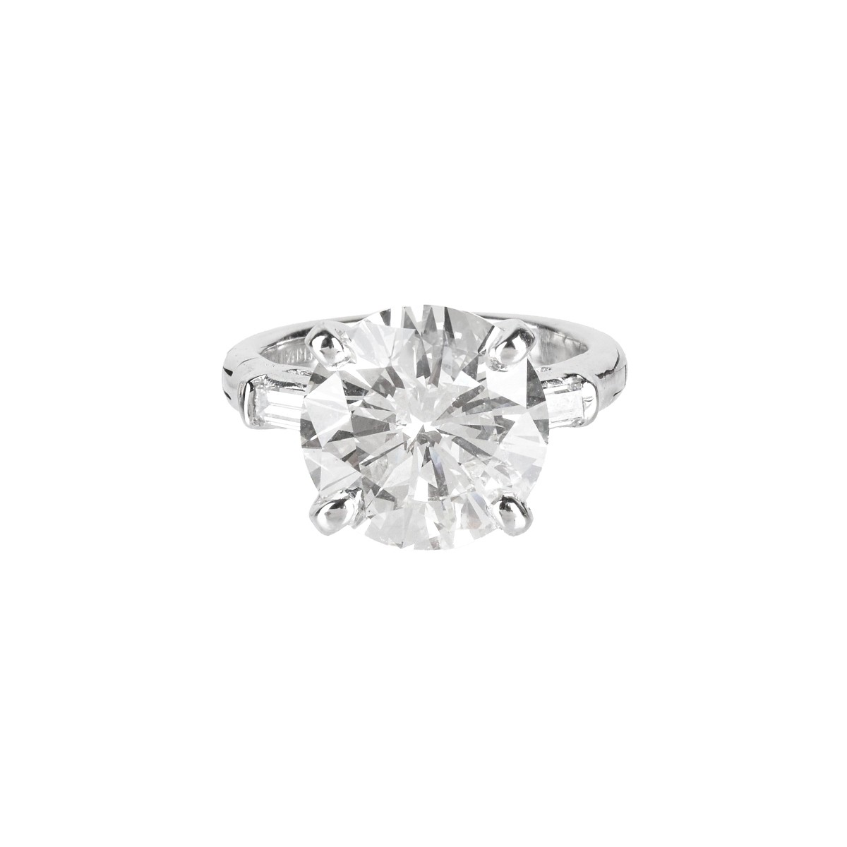 EGL 6.55ct Diamond and 14K Ring