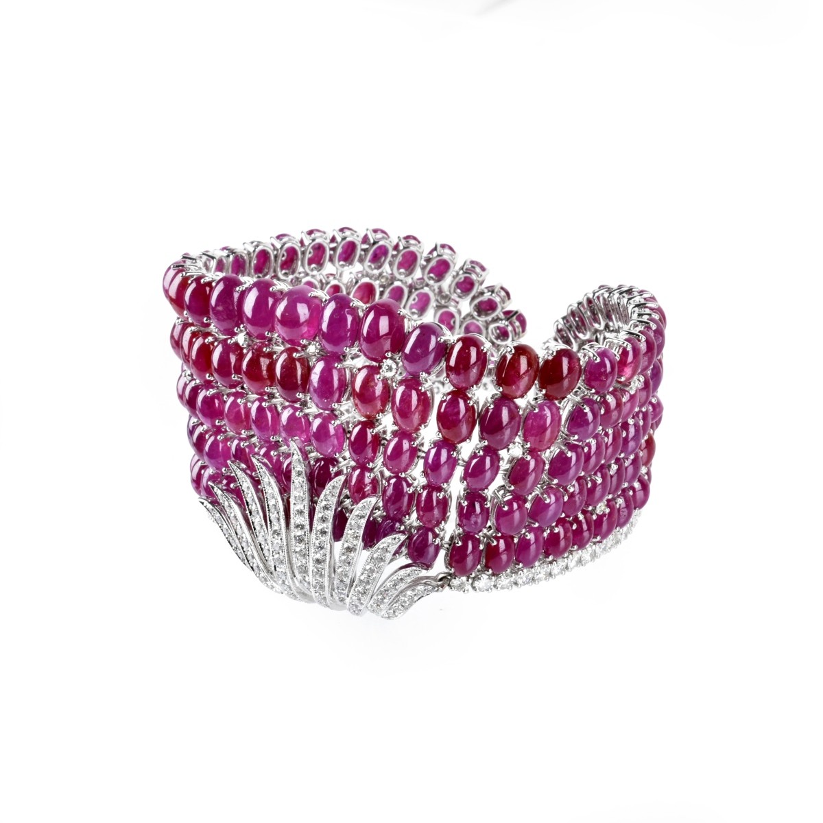 GIA Ruby, Diamond and 18K Bracelet