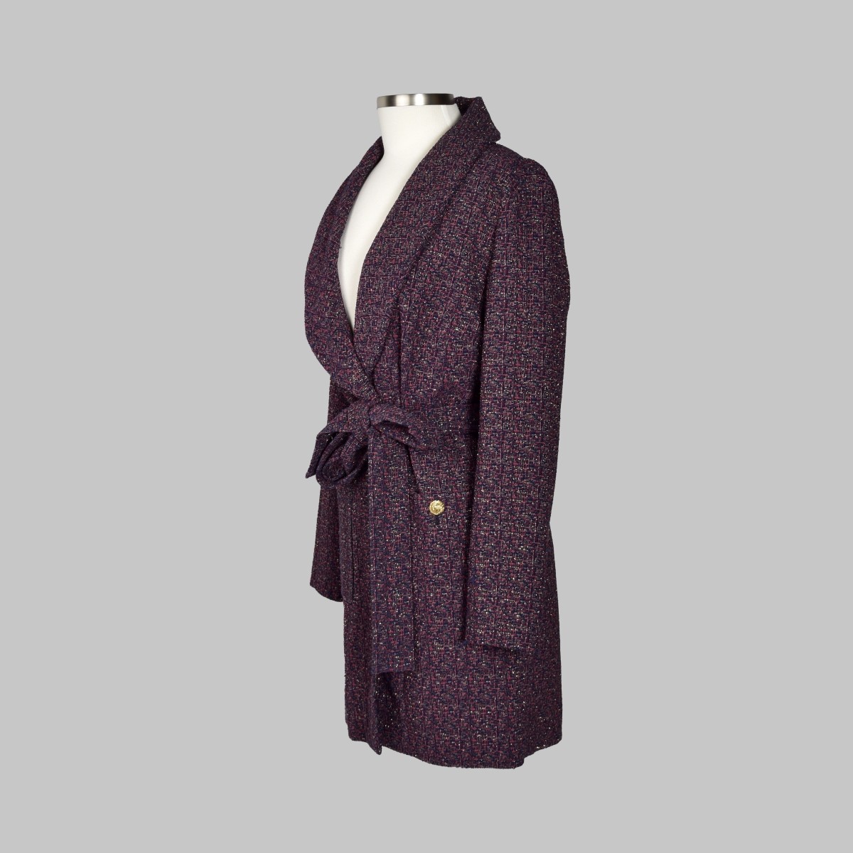 Chanel Purple Tweed Jacket