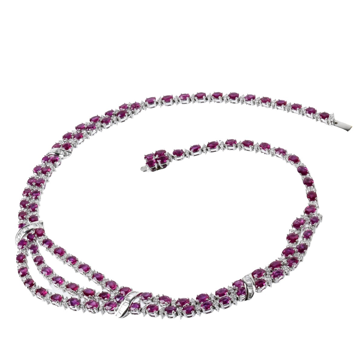 Ruby, Diamond and 18K Necklace