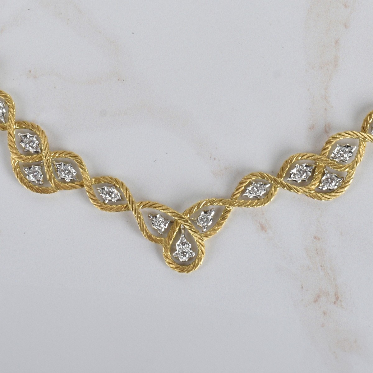 Buccellati Diamond and 18K Suite