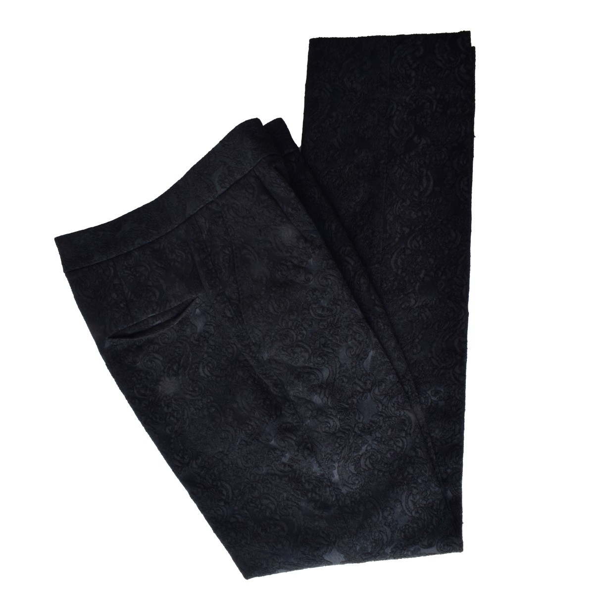 Dolce & Gabanna Black Brocade Pants